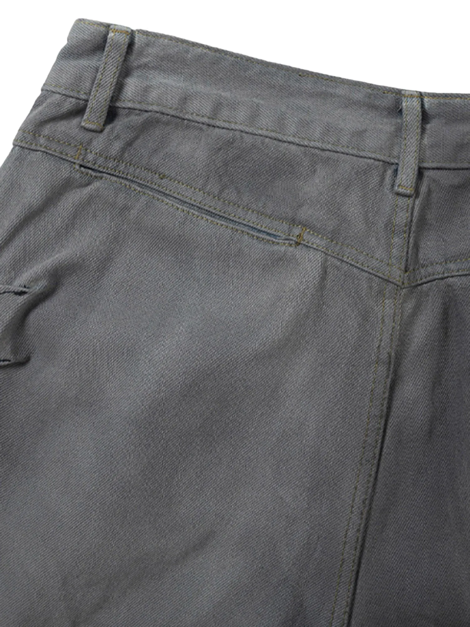 Dirty Wash Design Fleece Straight Leg Jeans sold by Thesupermade product image thumbnail 4