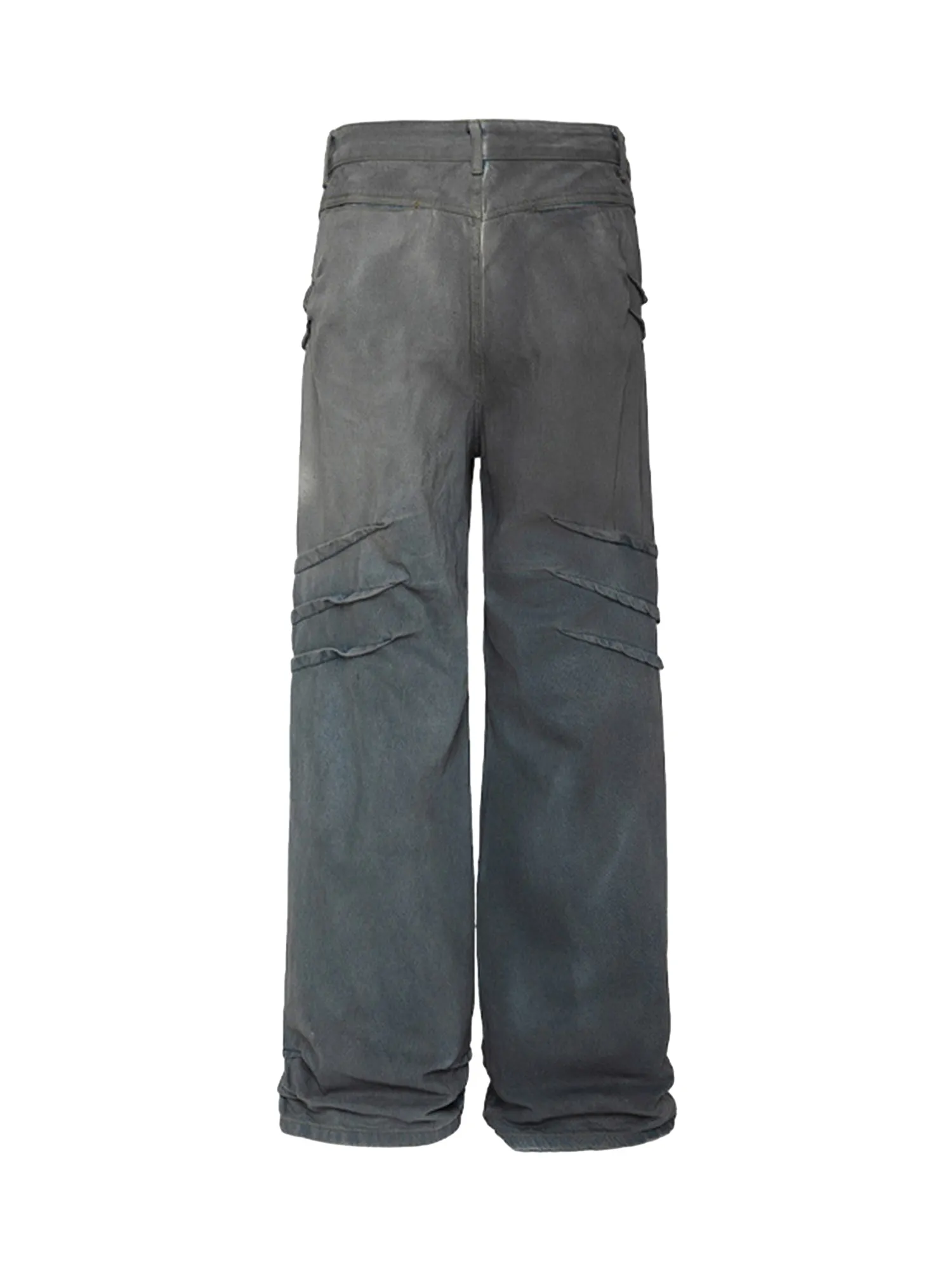 Dirty Wash Design Fleece Straight Leg Jeans sold by Thesupermade product image thumbnail 2