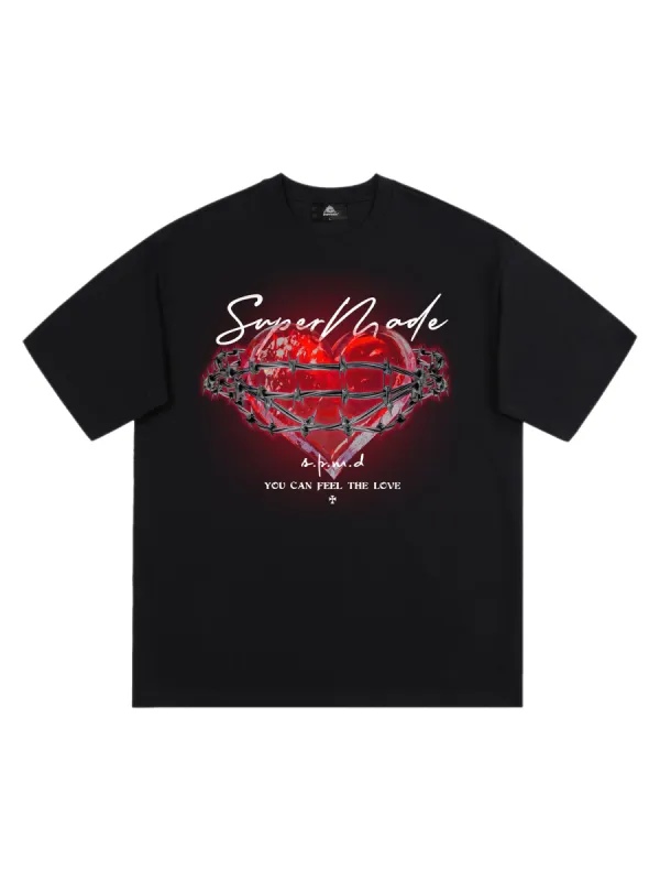 Thesupermade Love Print T-shirt -1426 sold by Thesupermade