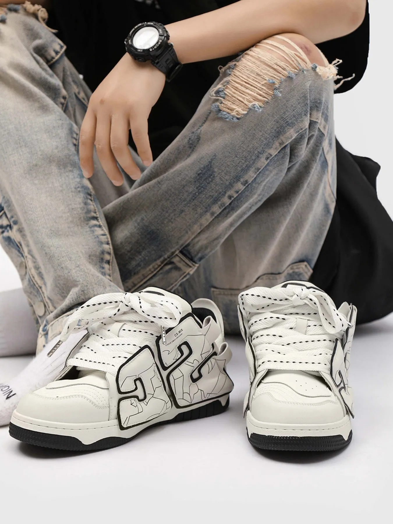 Thesupermade Hip-hop Versatile Couple Board Shoes sold by Thesupermade product image thumbnail 5