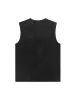Thesupermade Art Letter Washed Distressed Vest sold by Thesupermade