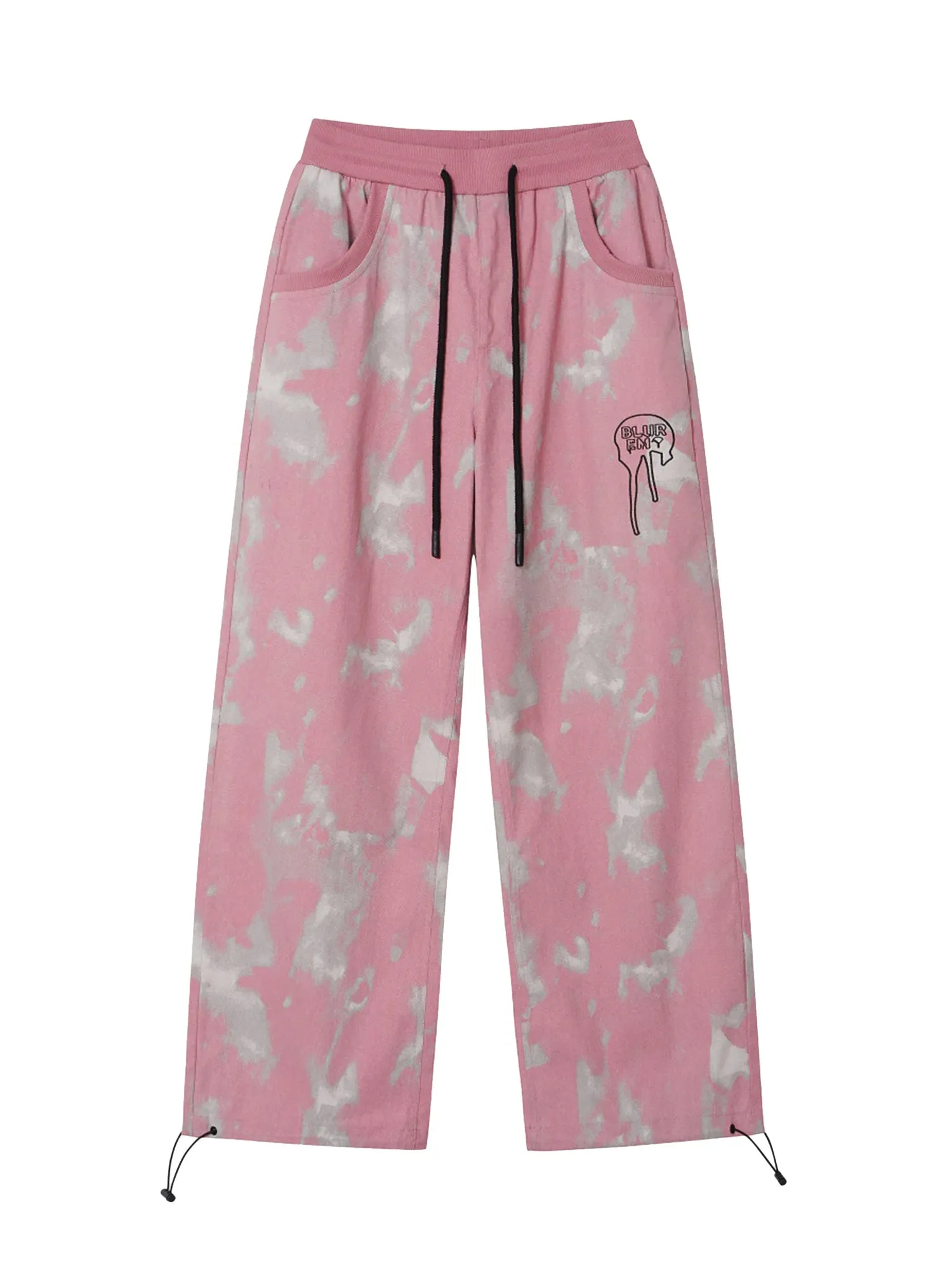 Contrast Color Casual Drawstring Cuffs Sweatpants sold by Thesupermade