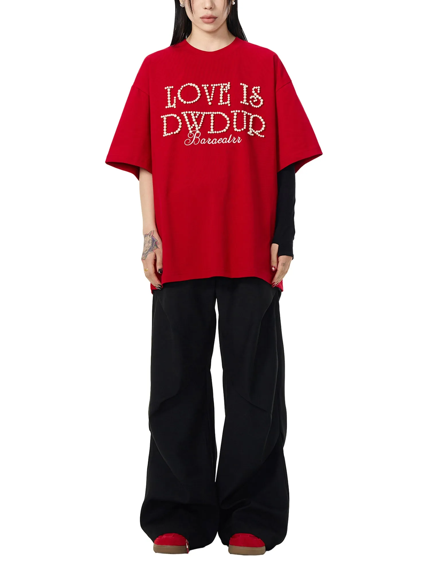 Retro Silicone Printed Pearl T-shirt - 2168 sold by Thesupermade product image thumbnail 5