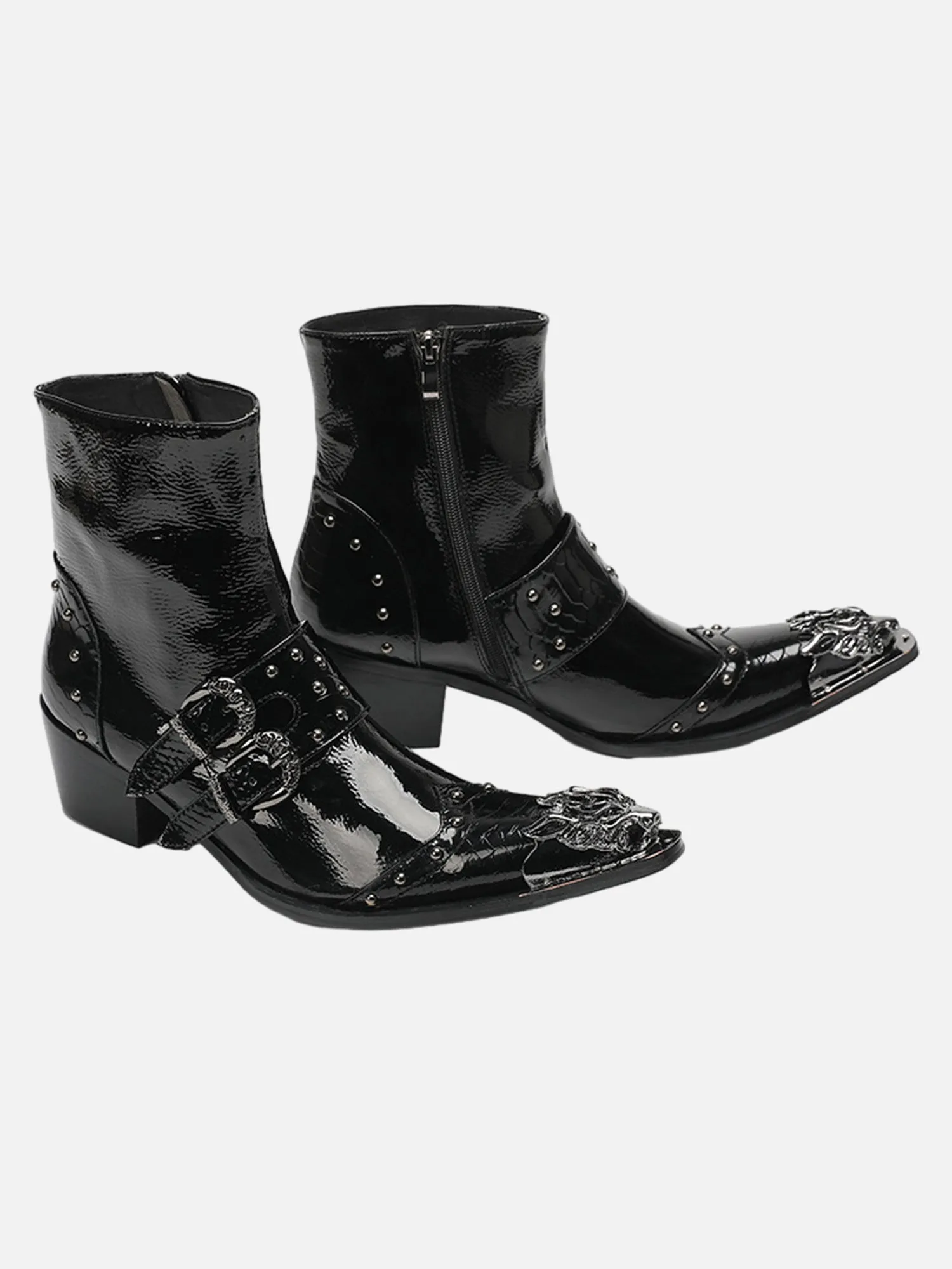 European And American Style Retro British Mid-top Chelsea Short Boots sold by Thesupermade product image thumbnail 3