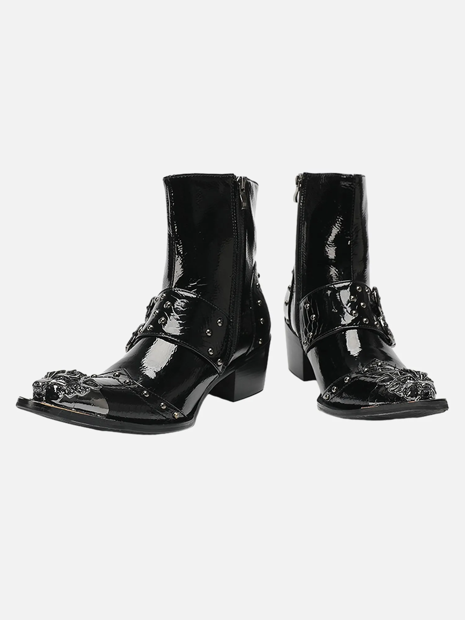 European And American Style Retro British Mid-top Chelsea Short Boots sold by Thesupermade product image thumbnail 4