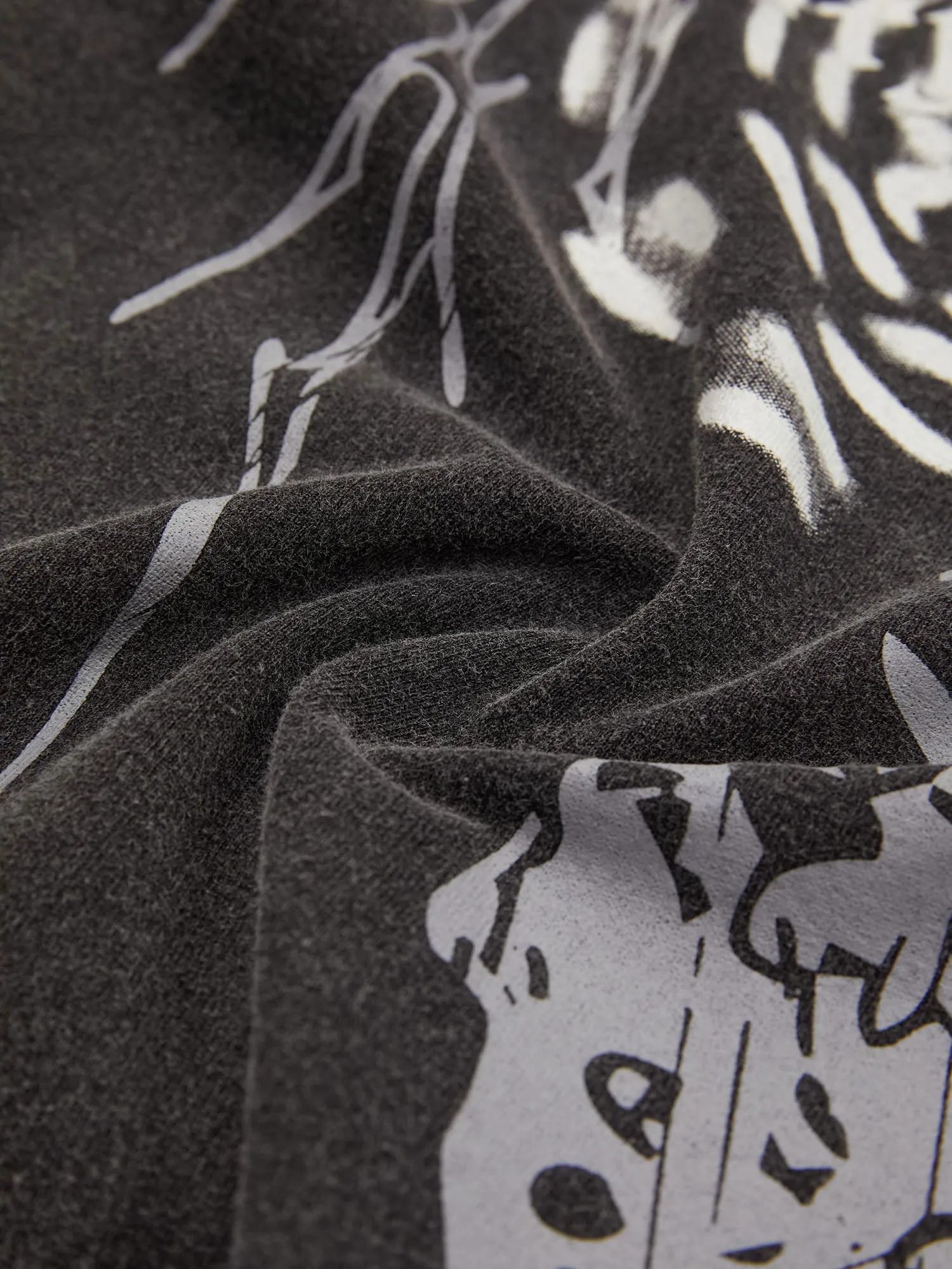 Thesupermade Street Distressed Washed Letter Print T-shirt sold by Thesupermade product image thumbnail 3