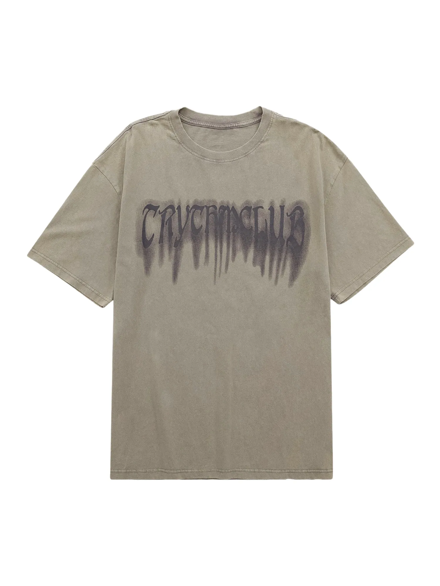 Thesupermade Street Distressed Washed Letter Print T-shirt sold by Thesupermade product image thumbnail 4