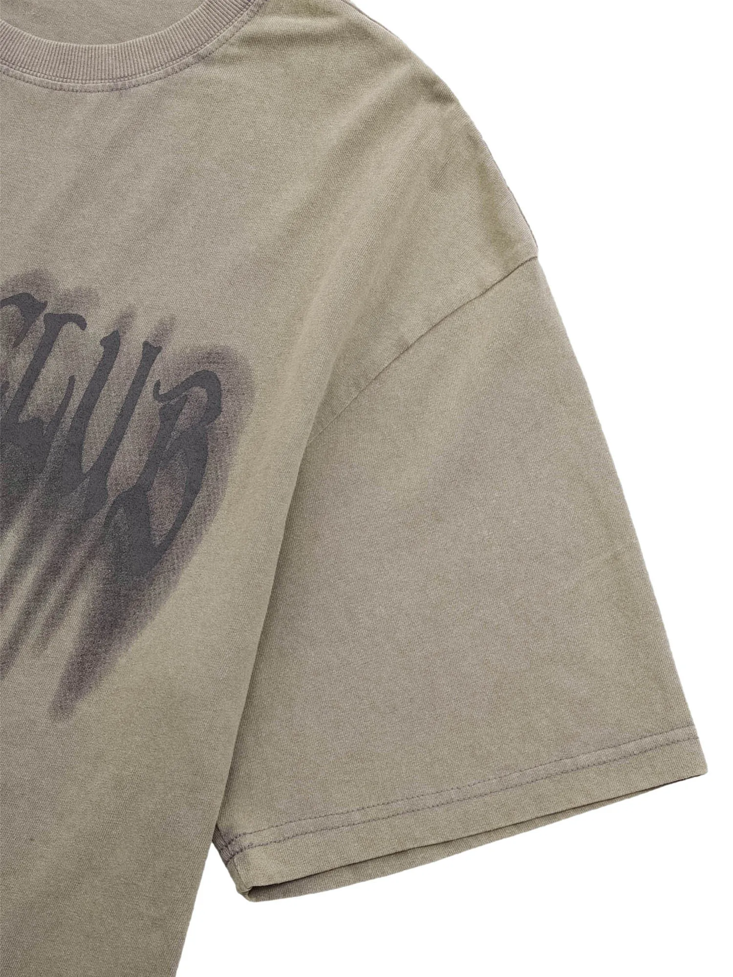 Thesupermade Street Distressed Washed Letter Print T-shirt sold by Thesupermade product image thumbnail 5