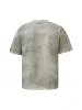 Thesupermade Mud-dyed Dirty Spray Cross Print Street Rap T-Shirt sold by Thesupermade