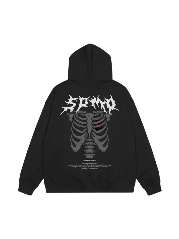 Thesupermade Skull Print Hoodie - 1455 sold by Thesupermade