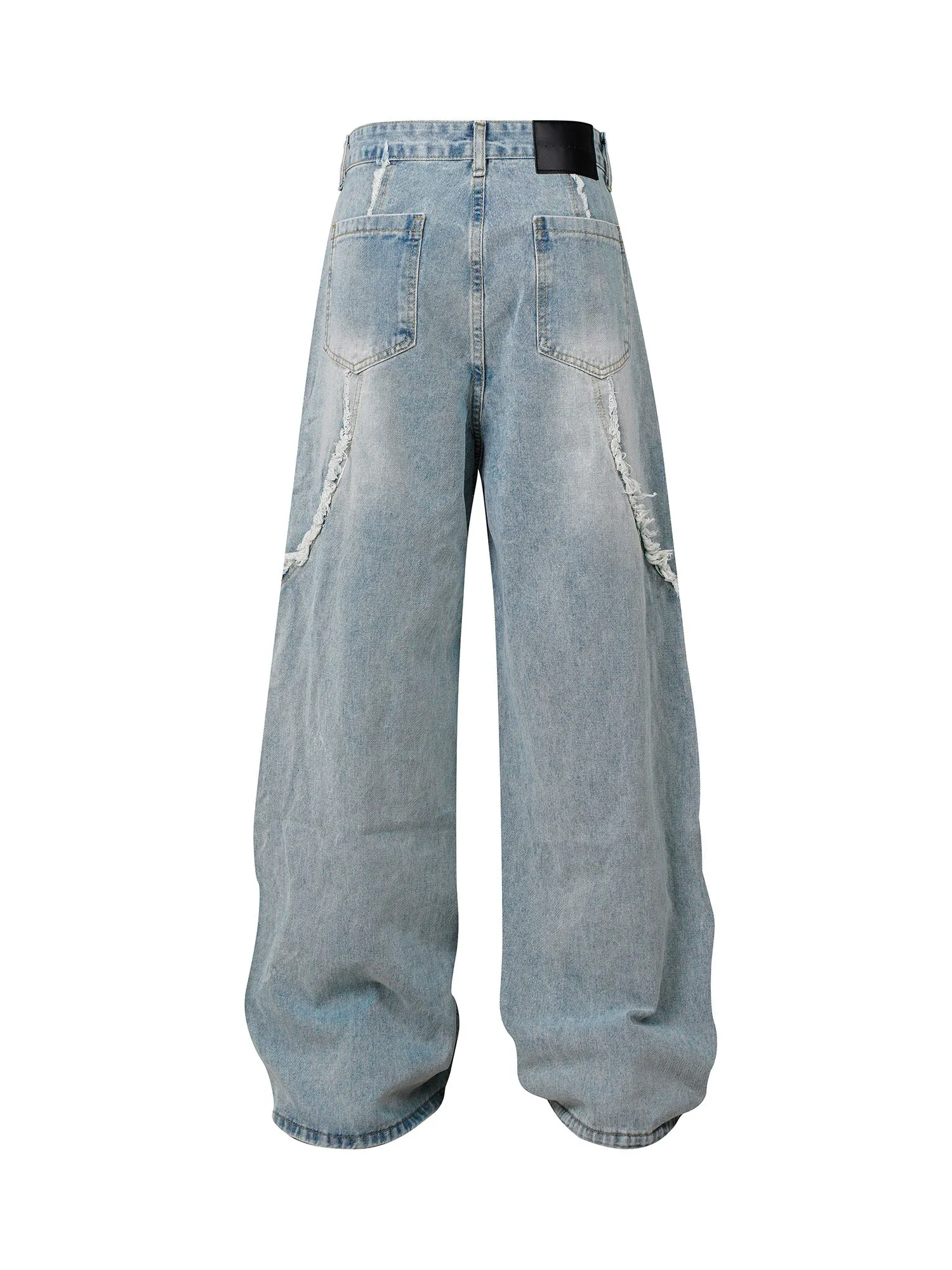 Thesupermade High Street Hip-hop Washed Fur Jeans - 2220 sold by Thesupermade product image thumbnail 5