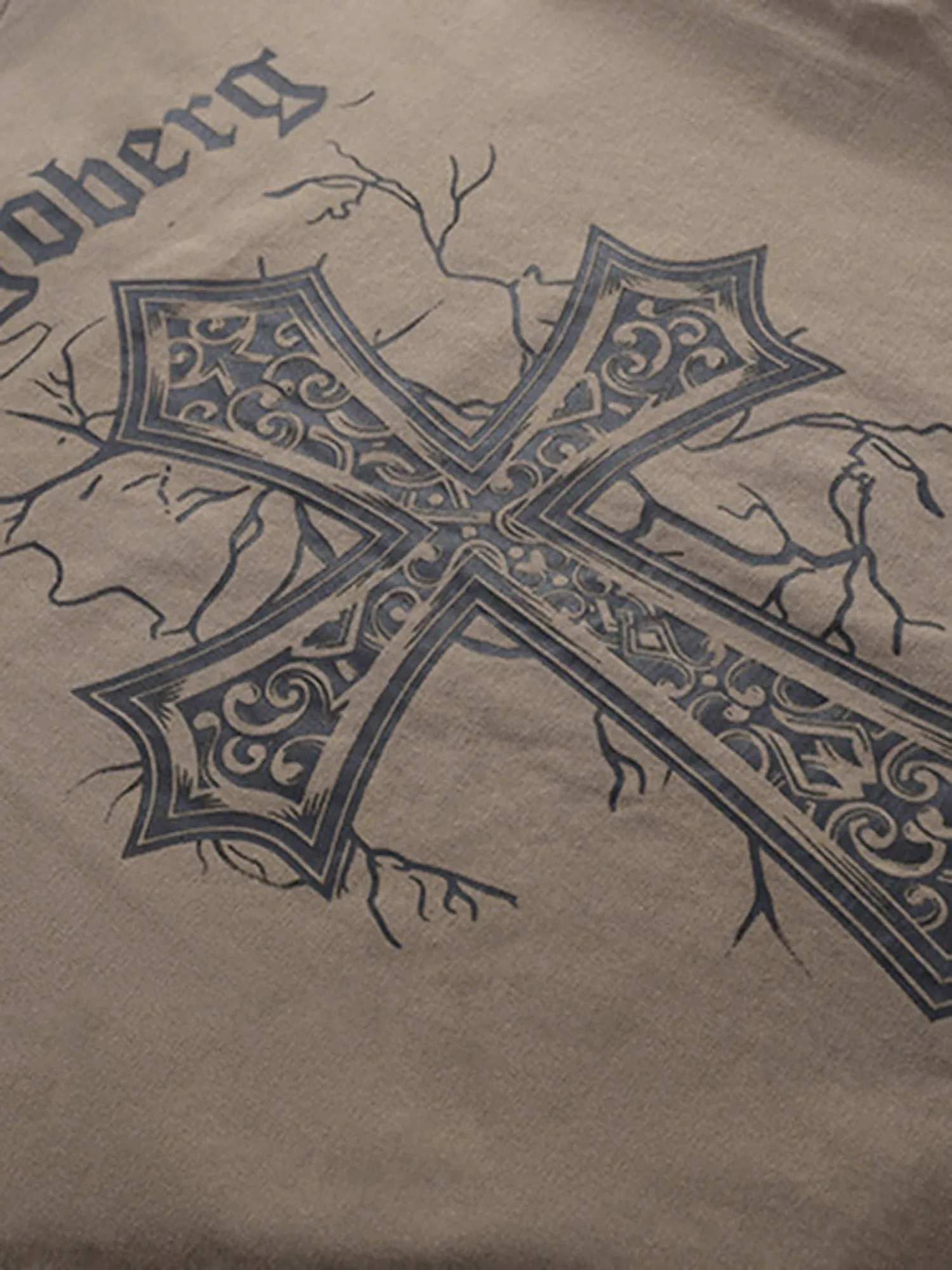 Thesupermade Vintage Do Old Printed Short T-shirt sold by Thesupermade product image thumbnail 3