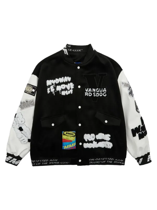 Thesupermade Pink Terry Patch Embroidered Hip Hop Baseball Jersey - 1965 sold by Thesupermade