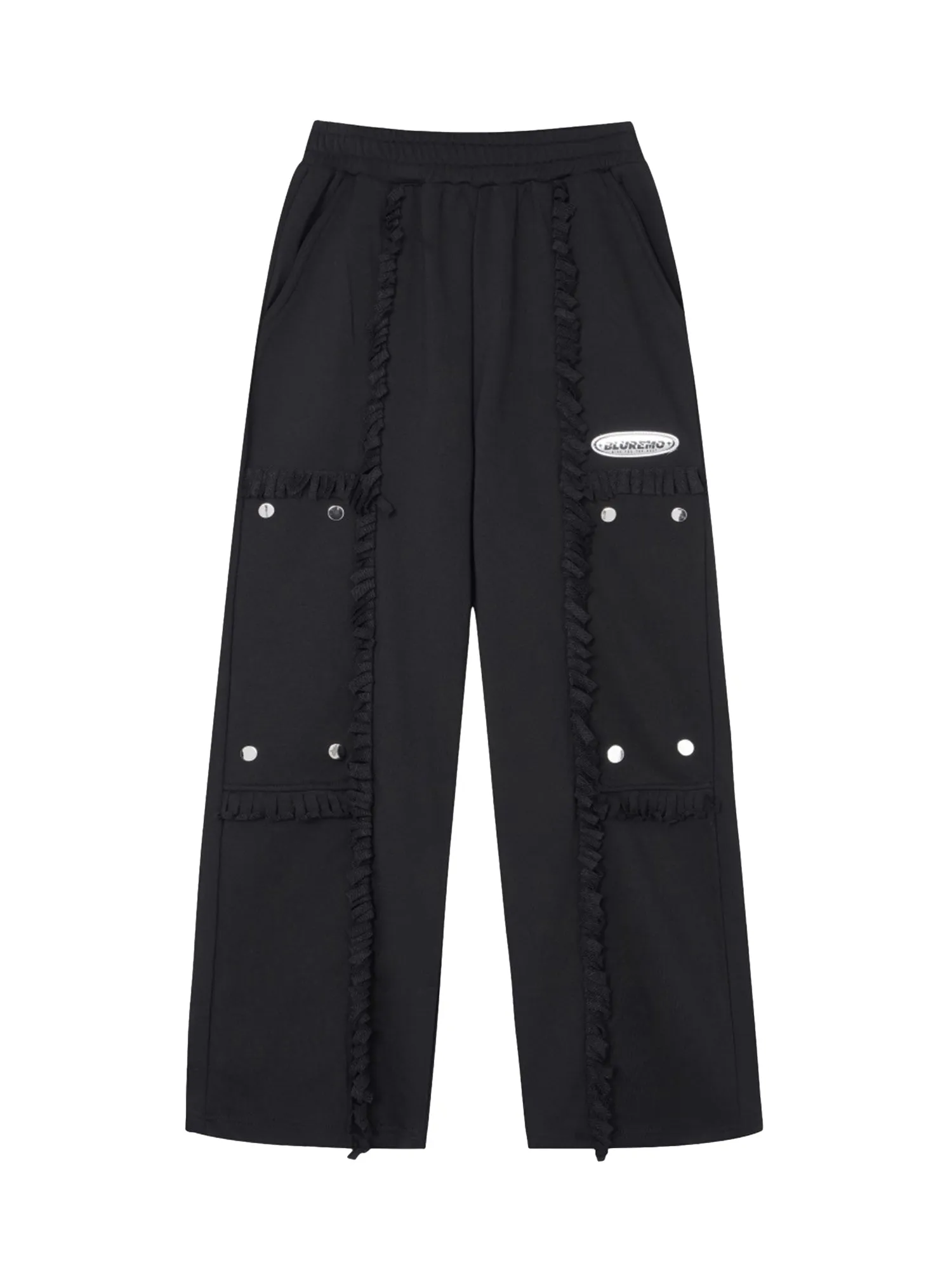 Thesupermade High Street Spliced Button Patchwork Pants sold by Thesupermade product image thumbnail 2
