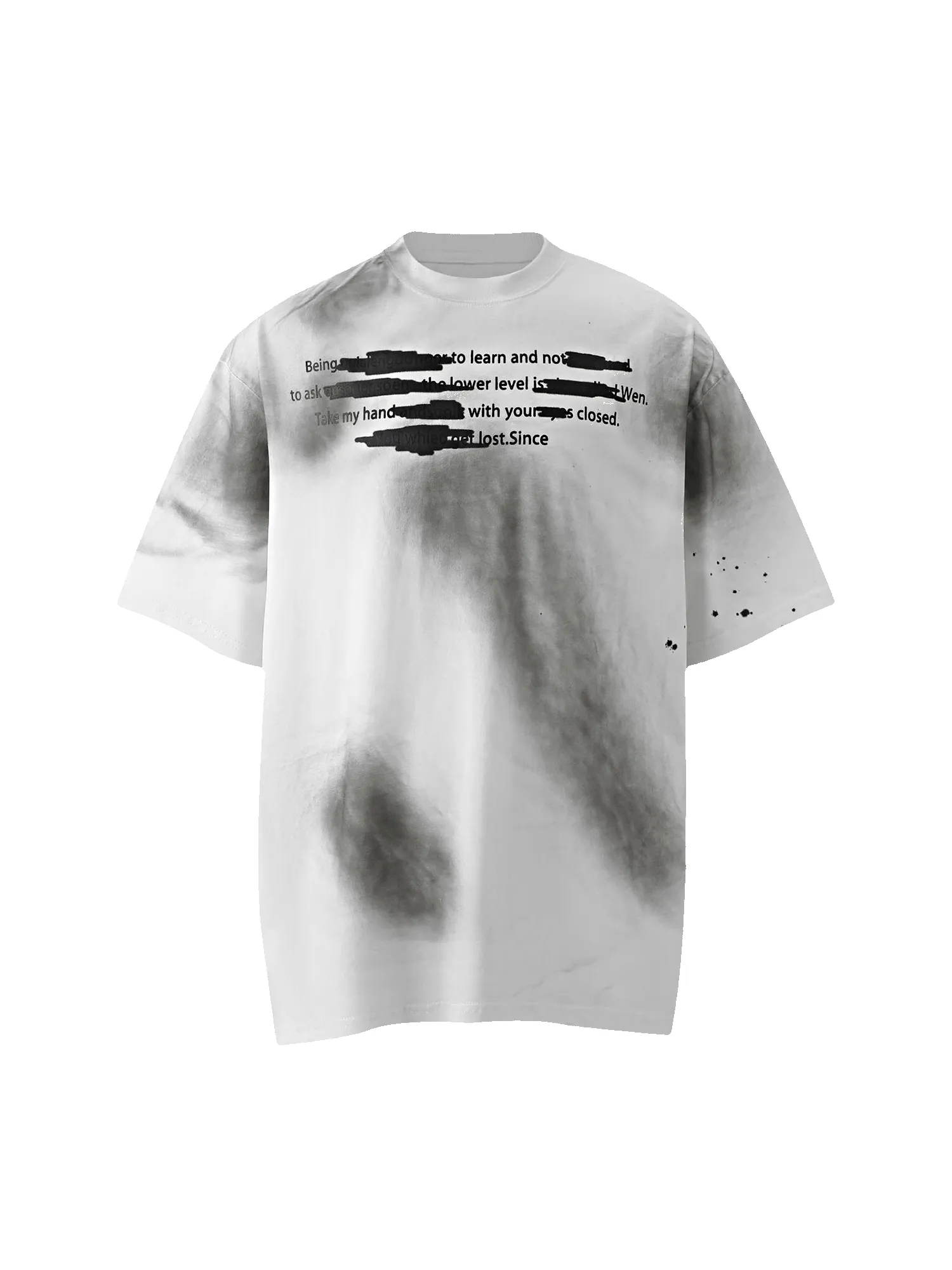 Thesupermade Dirty Spray Graffiti Letters Print Street Rap T-Shirt sold by Thesupermade