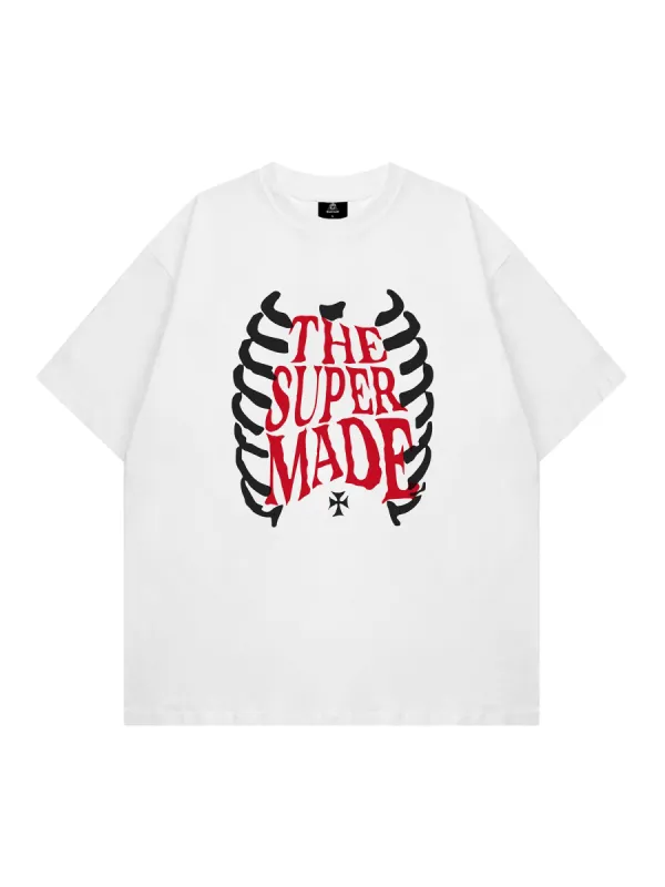 Thesupermade Skull Print T-shirt sold by Thesupermade