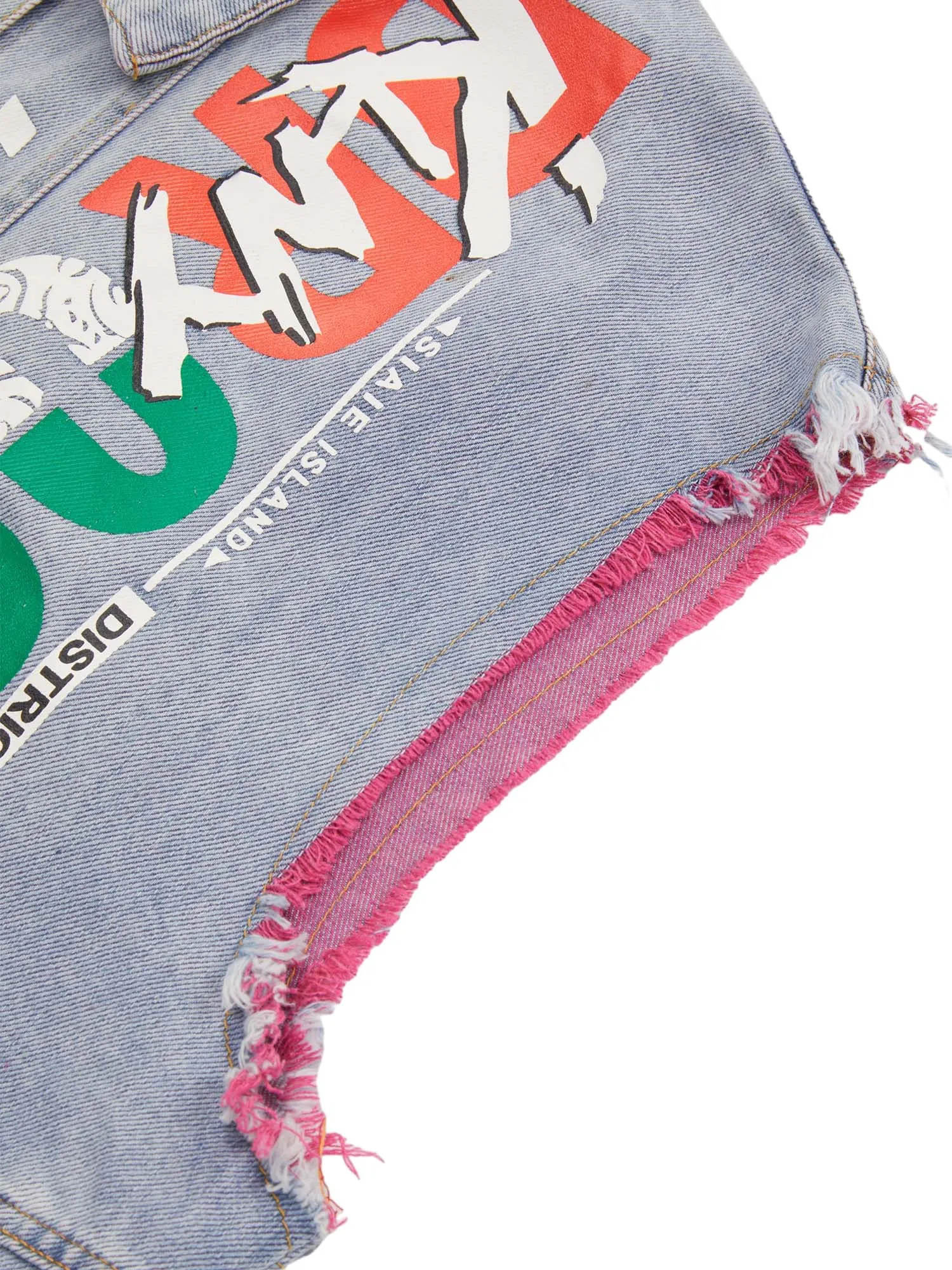 Thesupermade Street Hip-hop Ripped Graffiti Printed Denim Vest sold by Thesupermade product image thumbnail 4