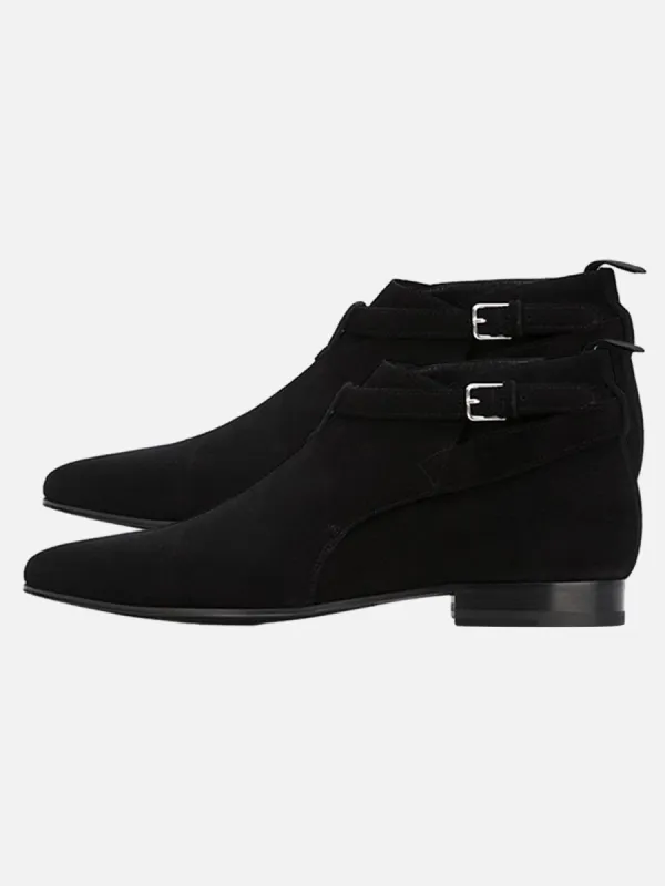Pointed Toe British Style Buckled Chelsea Boots sold by Thesupermade
