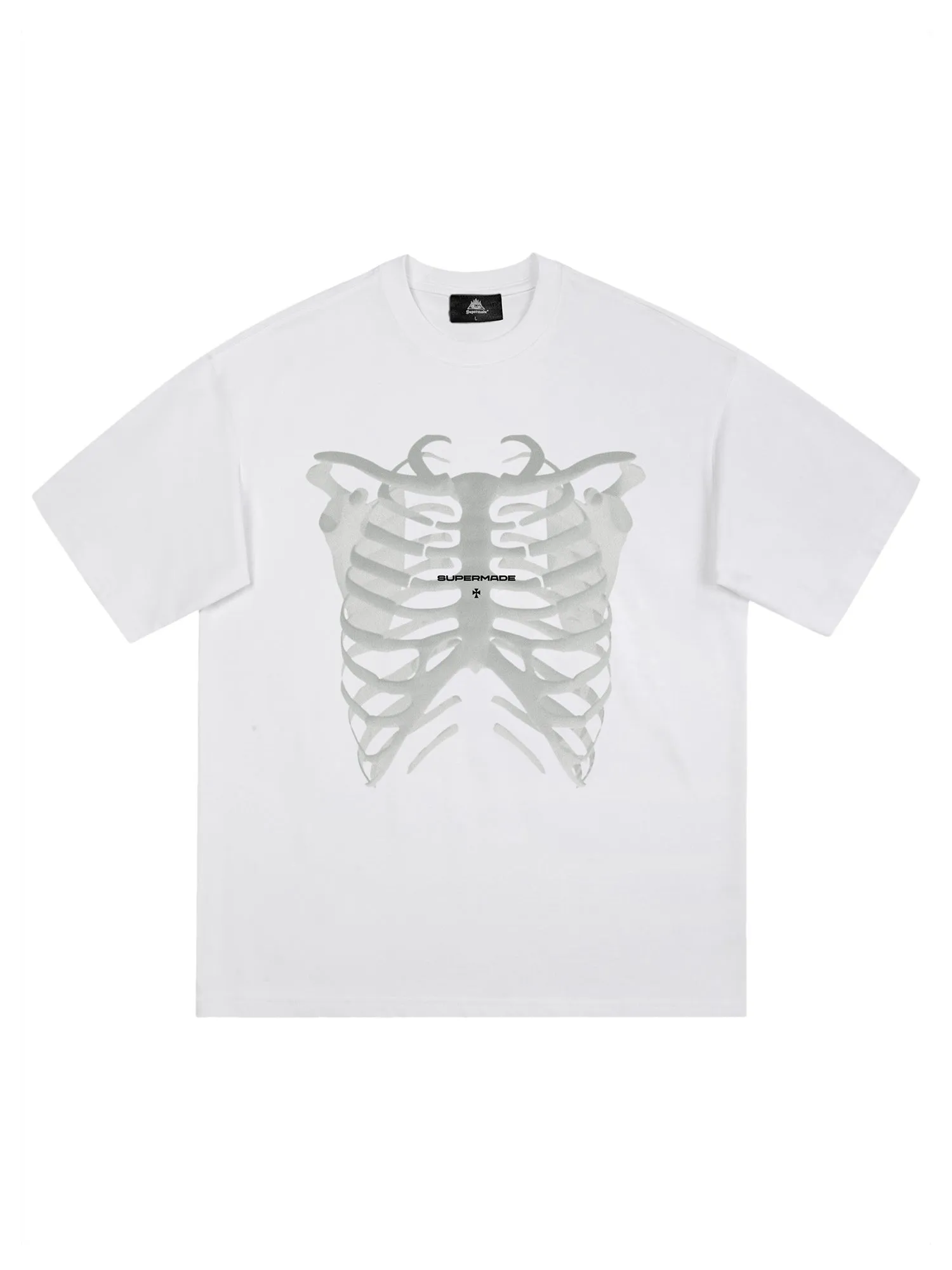 Thesupermade Skull Print T-shirt sold by Thesupermade product image thumbnail 2