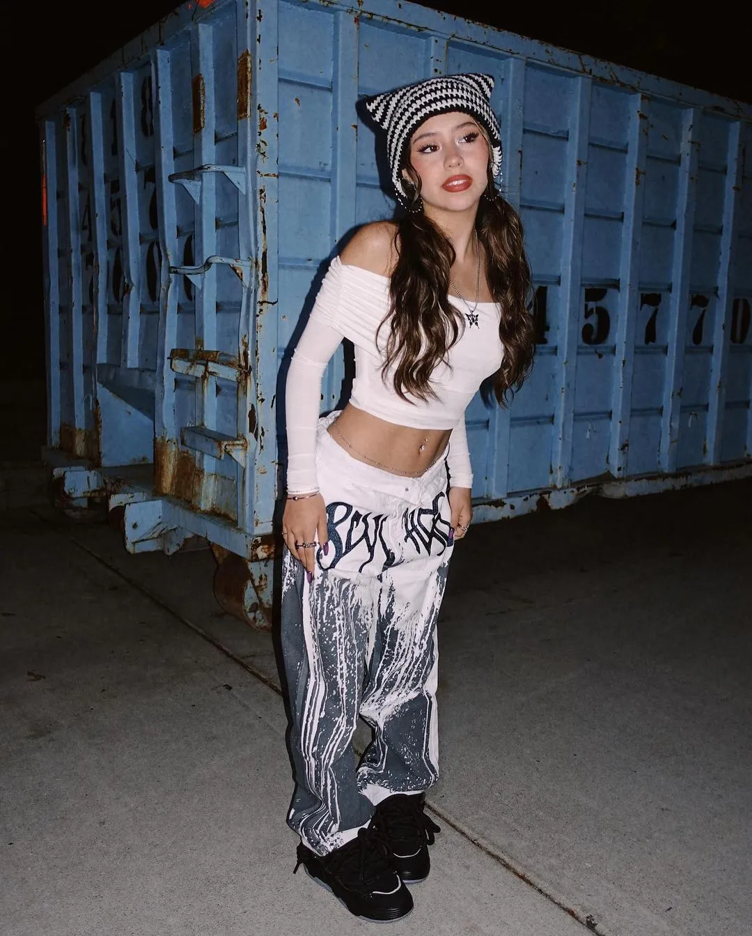 Thesupermade American Heavy Industry Ink Splash Embroidery Jeans -1403 sold by Thesupermade product image thumbnail 3