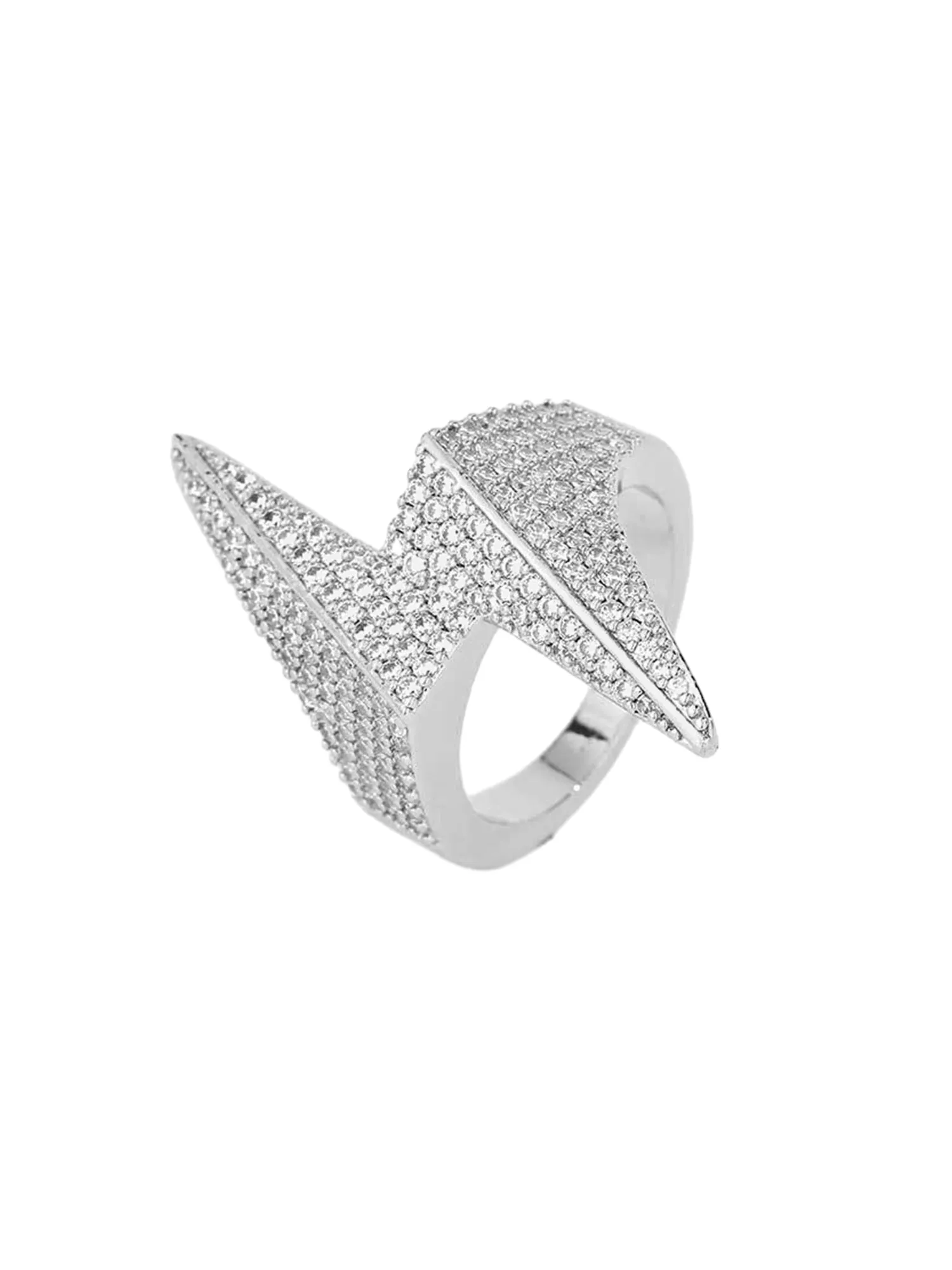 Thesupermade Lightning-shaped Zirconia Ring sold by Thesupermade product image thumbnail 2