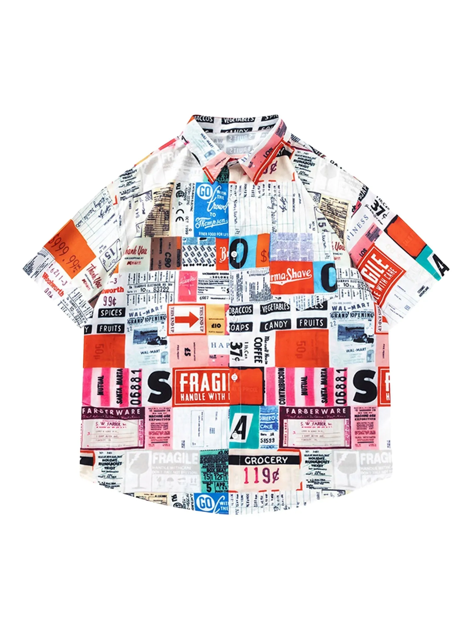 Thesupermade Street Full Printed Short-sleeved Shirts - 2259 sold by Thesupermade