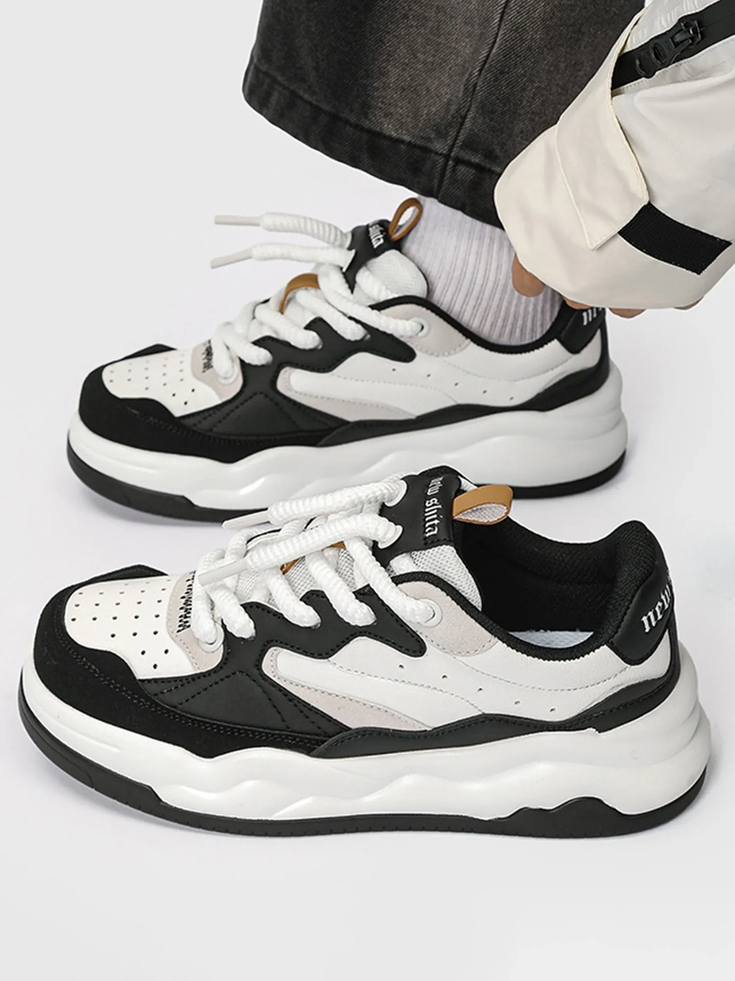 Panda Chunky Sole Sneakers sold by Thesupermade product image thumbnail 4