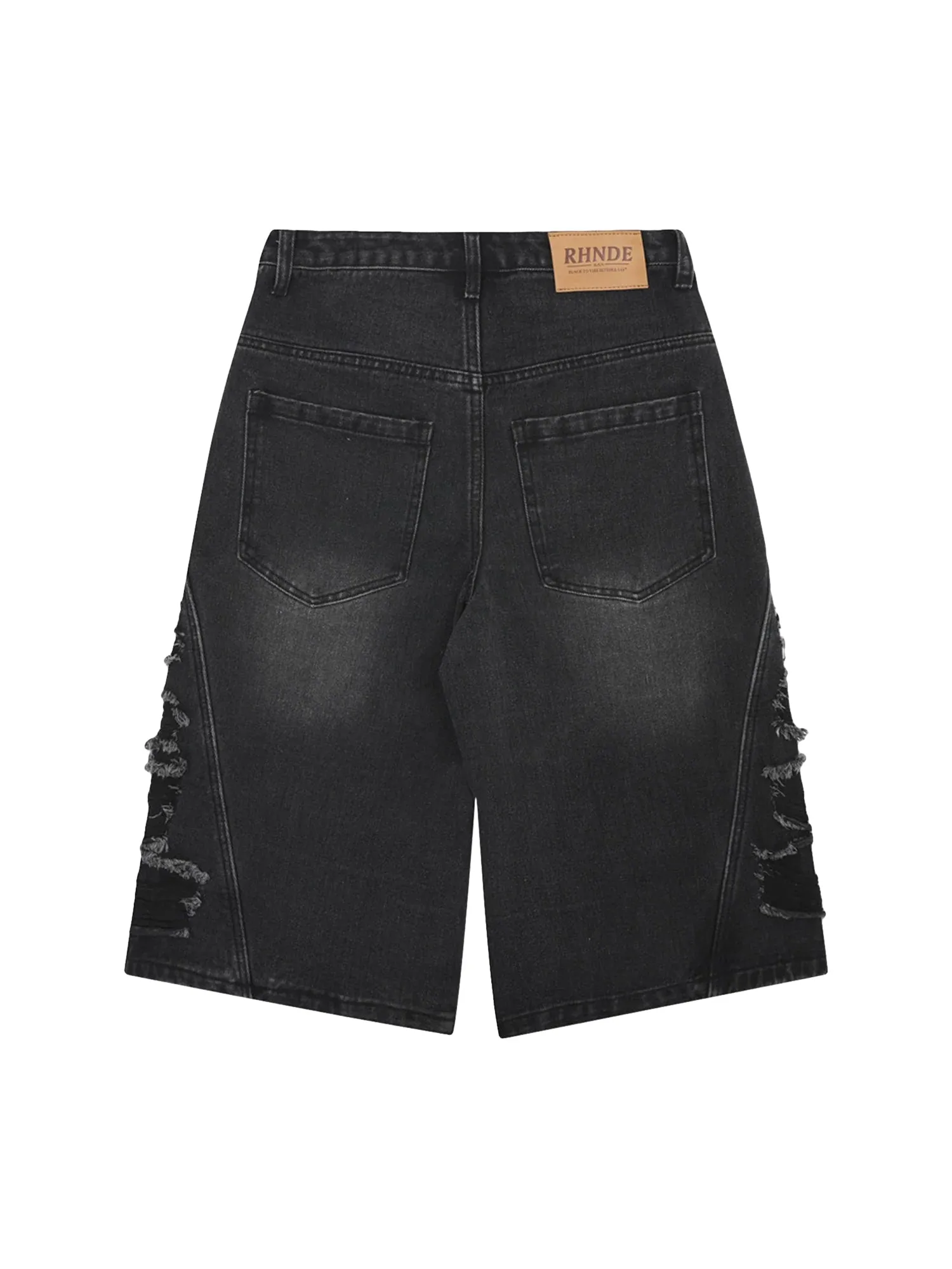 Patchwork Fur-trimmed Whiskered Jorts - 2040 sold by Thesupermade product image thumbnail 2