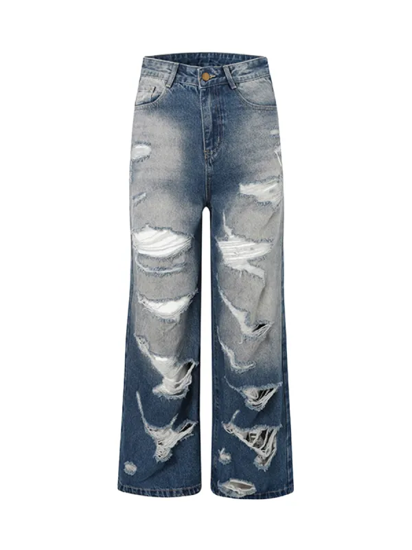 High Street Washed and Torn Jeans sold by Thesupermade
