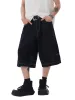 Retro Reverse Design Washed Denim Jorts - 2080 sold by Thesupermade