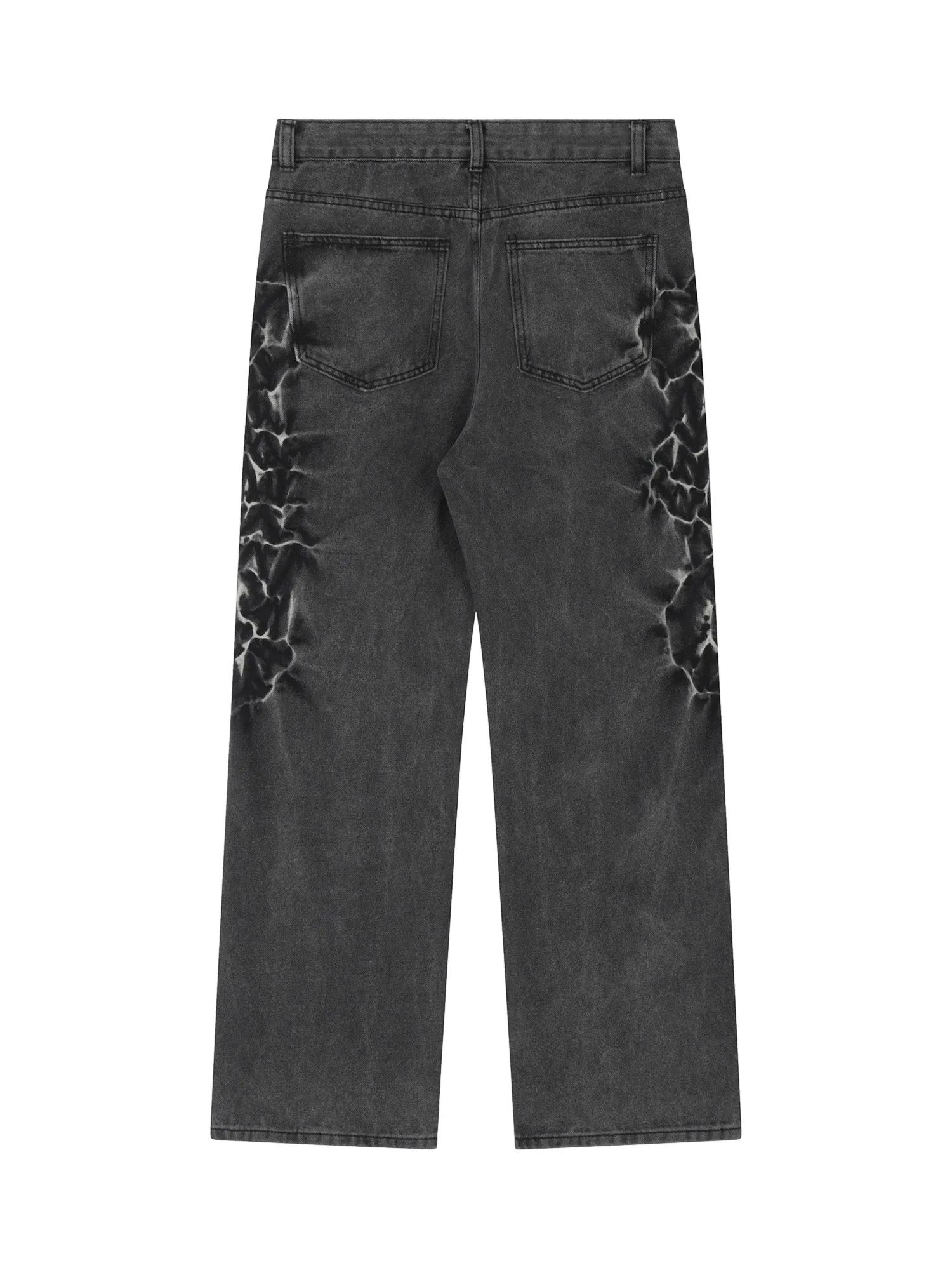 Street Trend Washed Dark Distressed Design Jeans sold by Thesupermade product image thumbnail 2
