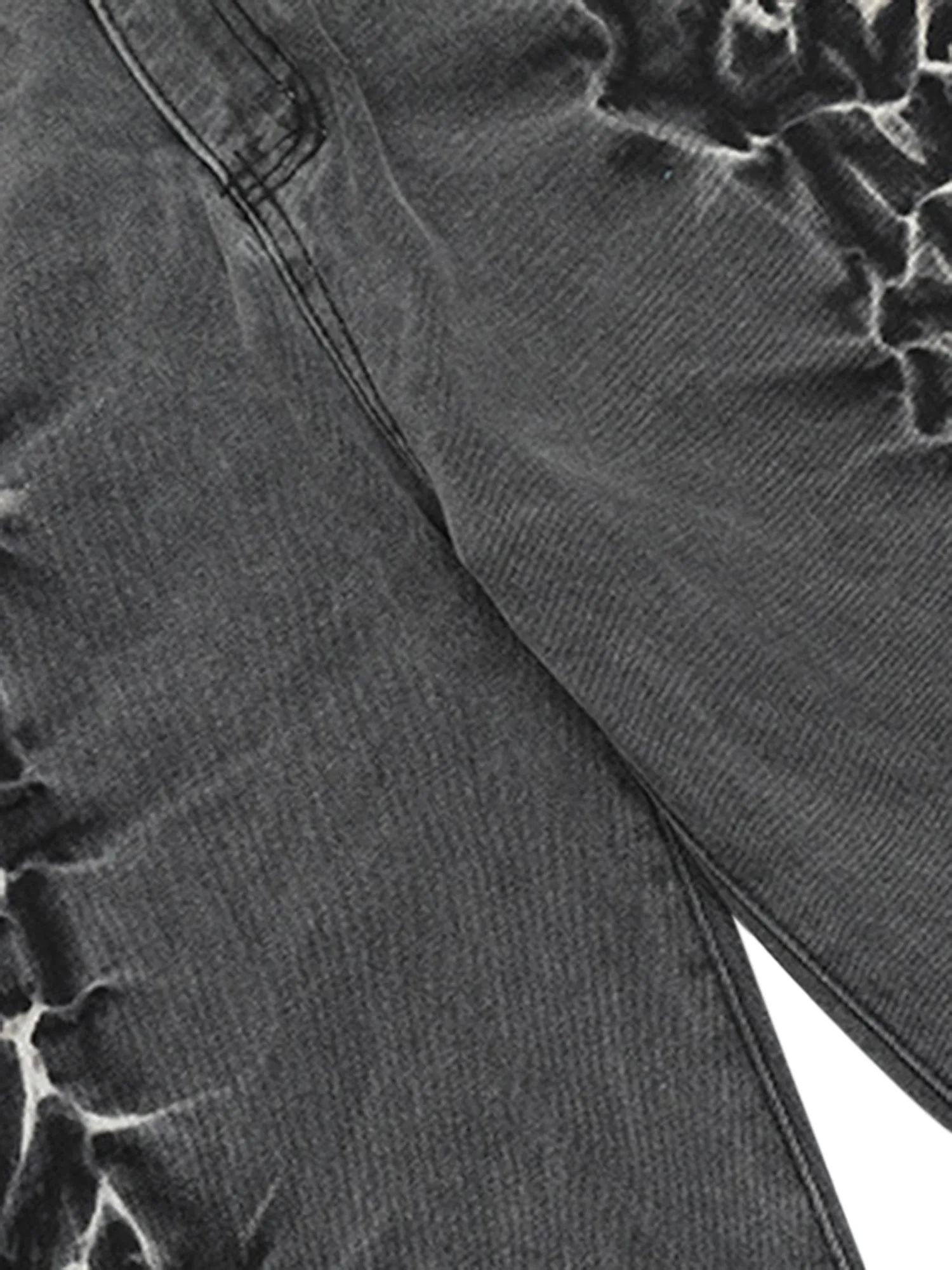 Street Trend Washed Dark Distressed Design Jeans sold by Thesupermade product image thumbnail 4