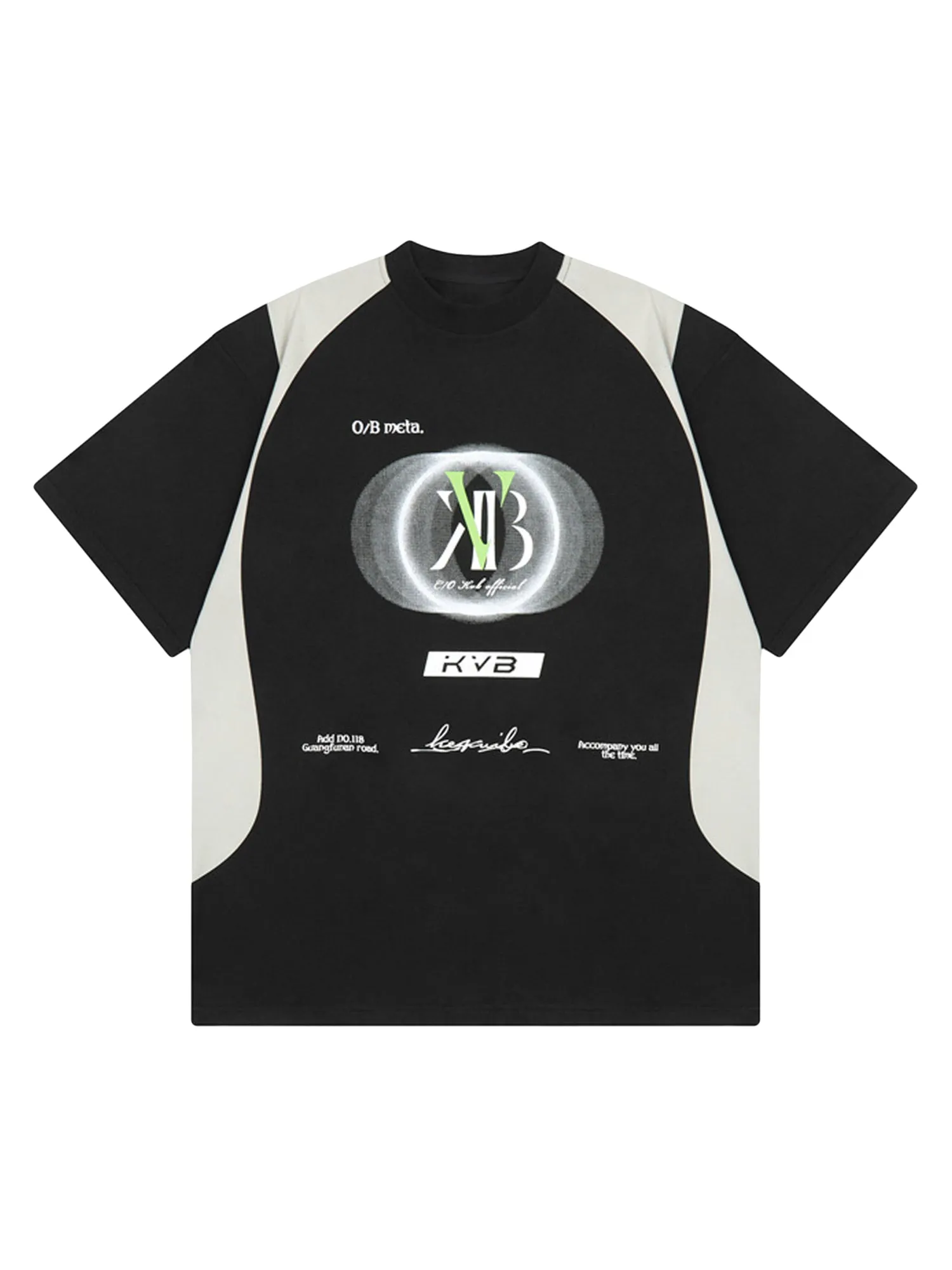 Thesupermade Biker Style Letter Print Short-sleeved T-shirt sold by Thesupermade