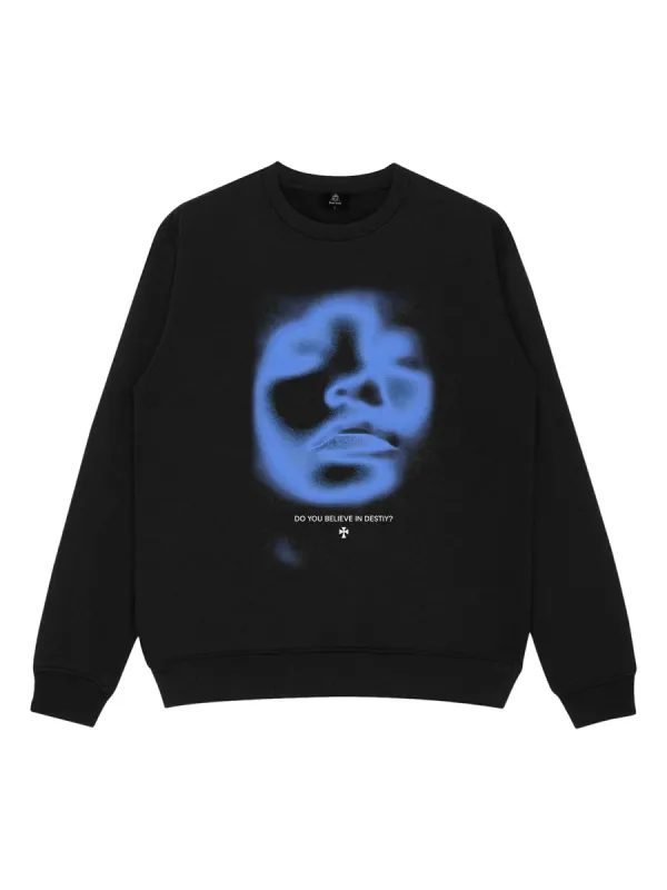 Thesupermade Portrait Print Sweatshirt sold by Thesupermade