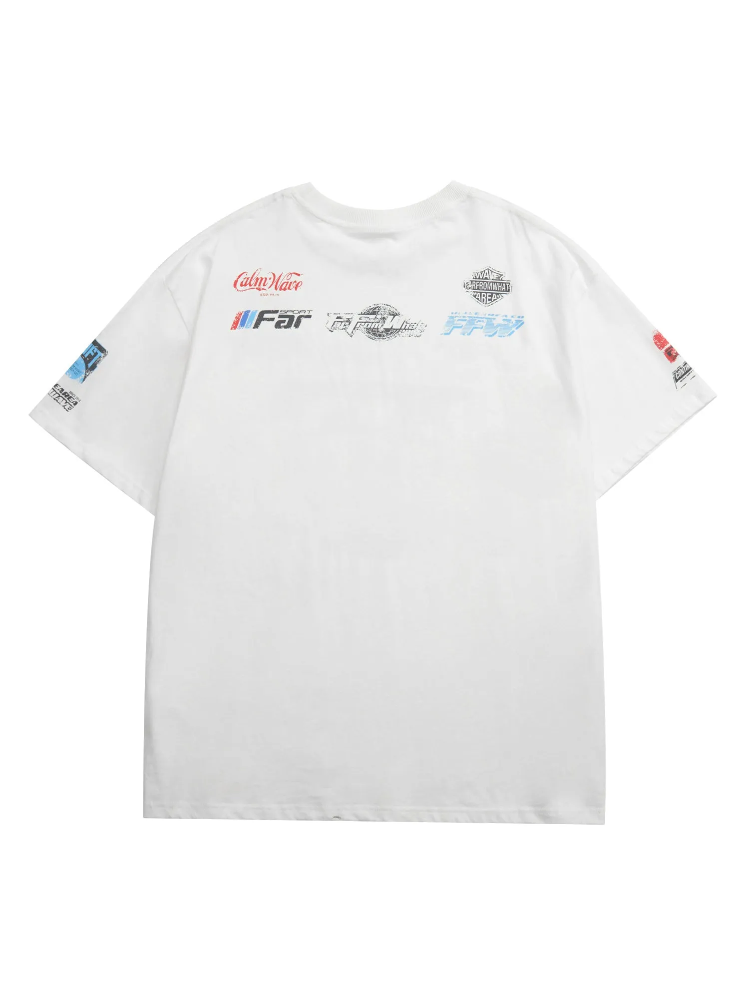Thesupermade Racing Afterimage Lettering T-shirt sold by Thesupermade product image thumbnail 3