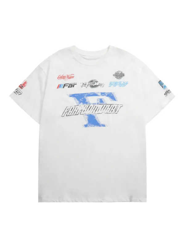 Thesupermade Racing Afterimage Lettering T-shirt sold by Thesupermade