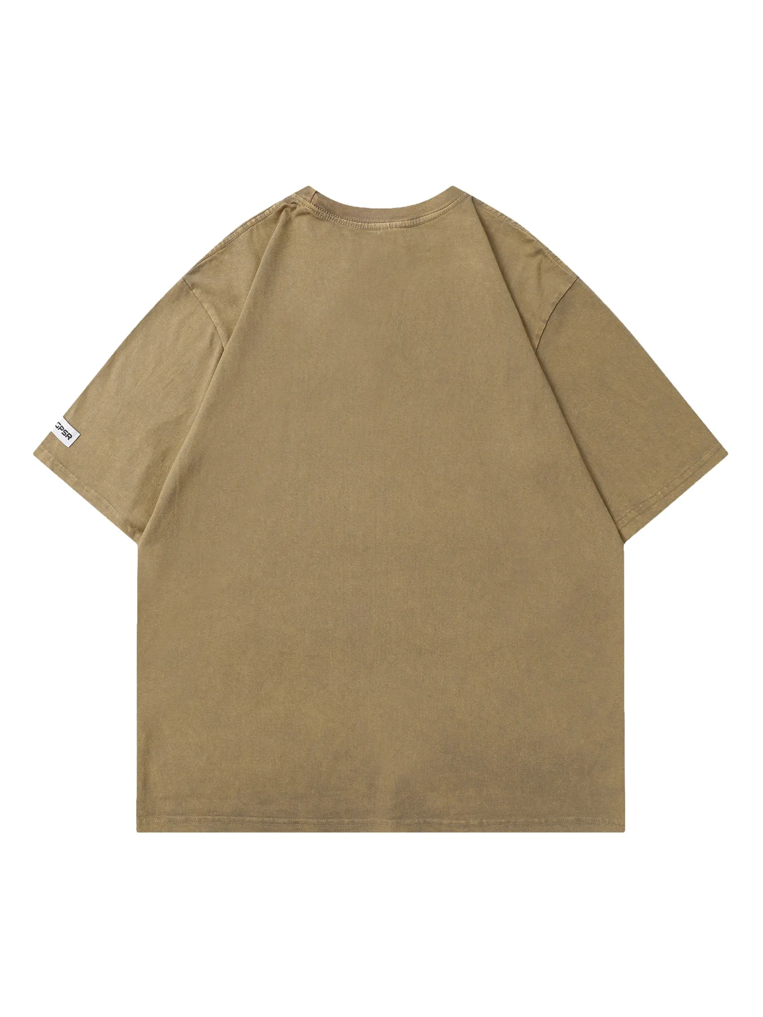 Thesupermade Retro Street Washed Printed Short Sleeve T-Shirt sold by Thesupermade product image thumbnail 5