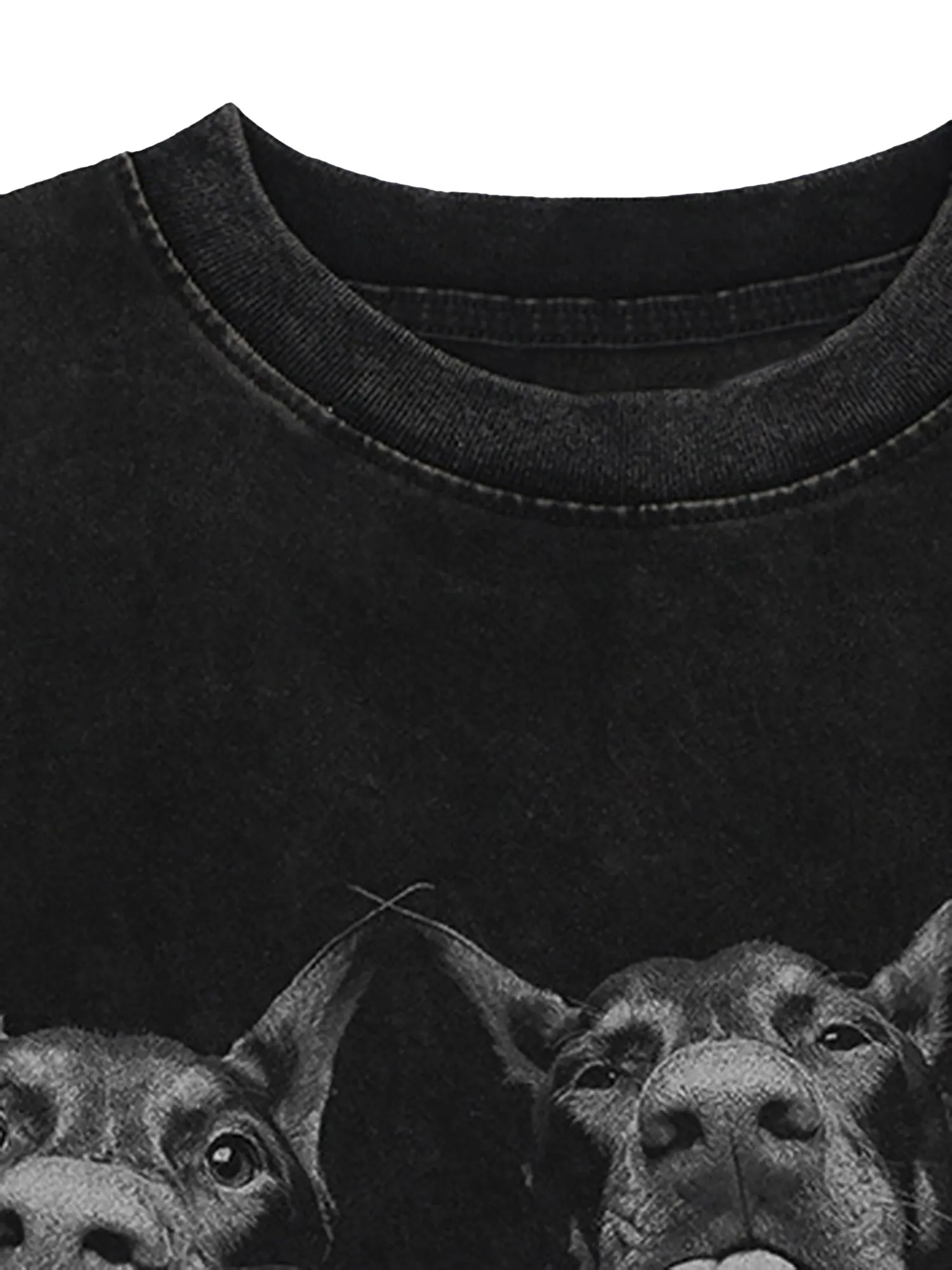 Thesupermade Doberman Print Washed Vintage T-shirt sold by Thesupermade product image thumbnail 2