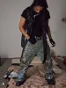 Thesupermade Graffiti BORO Destruction Chain Jeans - 2110 sold by Thesupermade