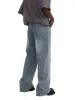 Thesupermade Hip-Hop Shining Cross Hot Diamond Distressed Washed Baggy Jeans sold by Thesupermade
