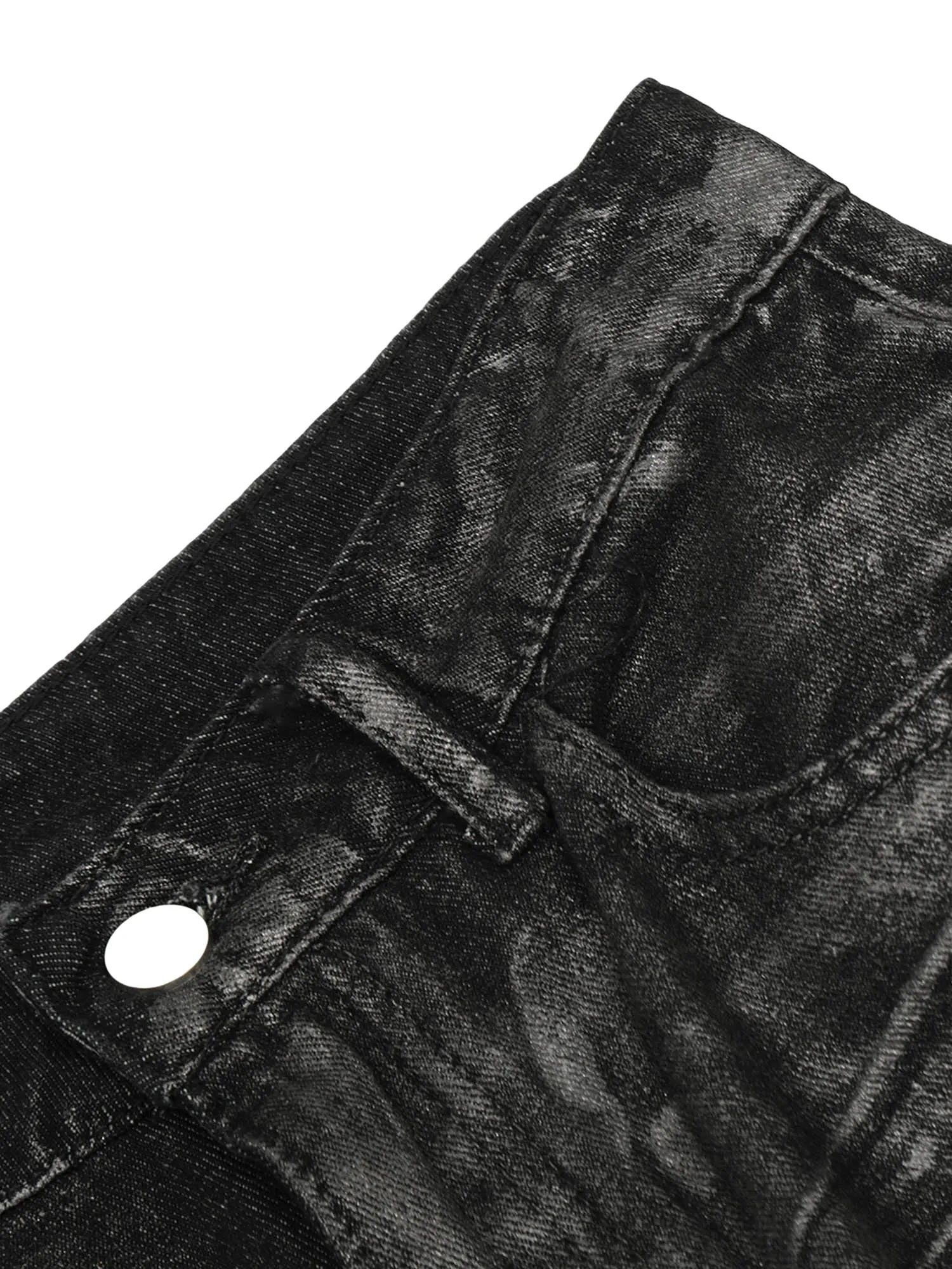 Thesupermade Heavy Washed Ink Splash Graffiti Hip-Hop Jeans sold by Thesupermade product image thumbnail 5