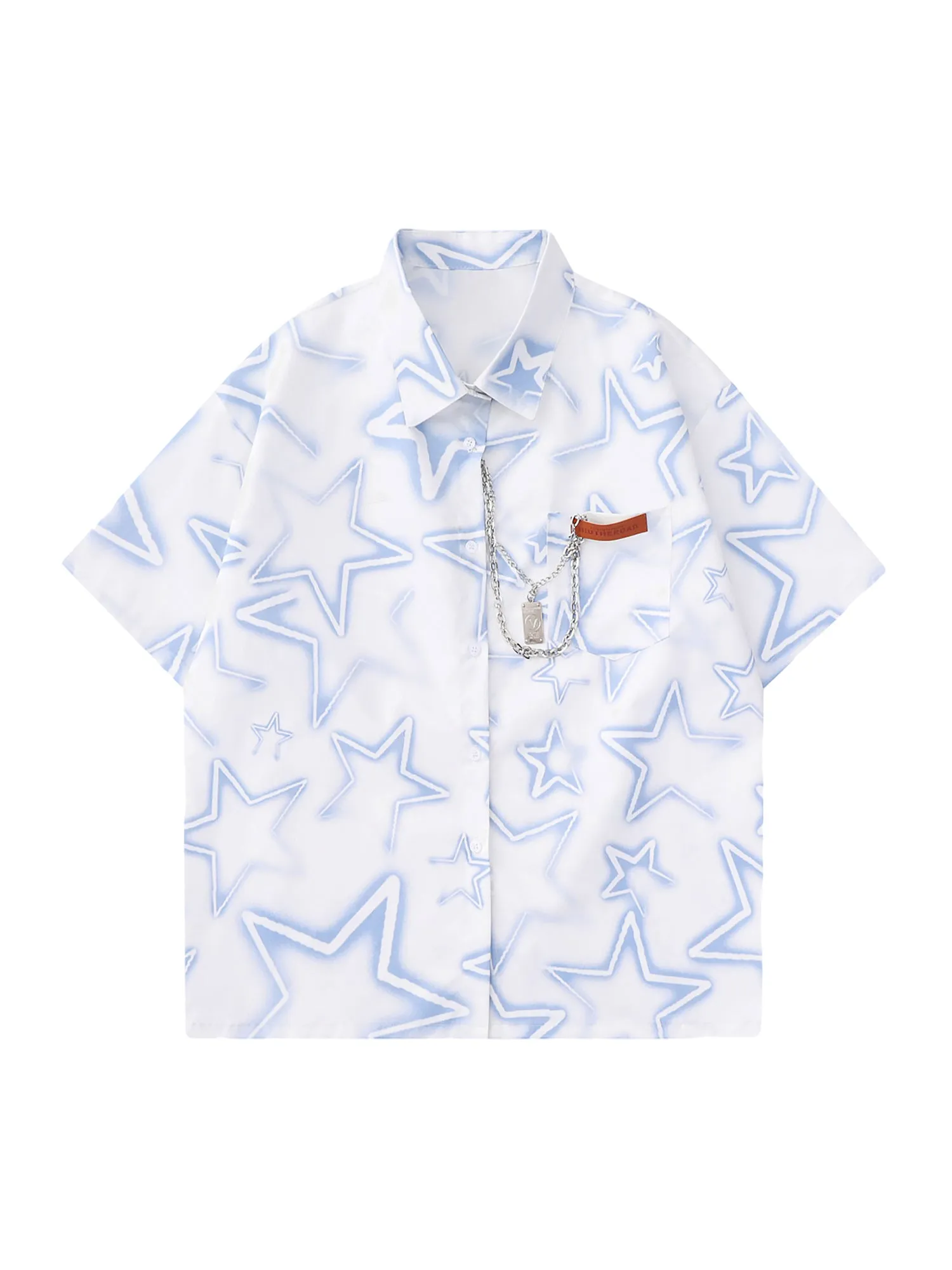 Thesupermade Chain Decorated Star Shirt sold by Thesupermade product image thumbnail 2