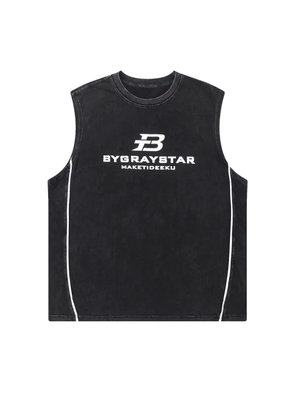 Thesupermade High Street Hip Hop Printed Vest sold by Thesupermade