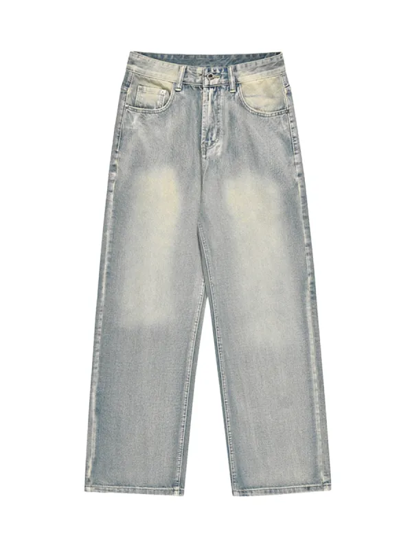 Thesupermade Washed And Worn Loose Jeans - 1953 sold by Thesupermade