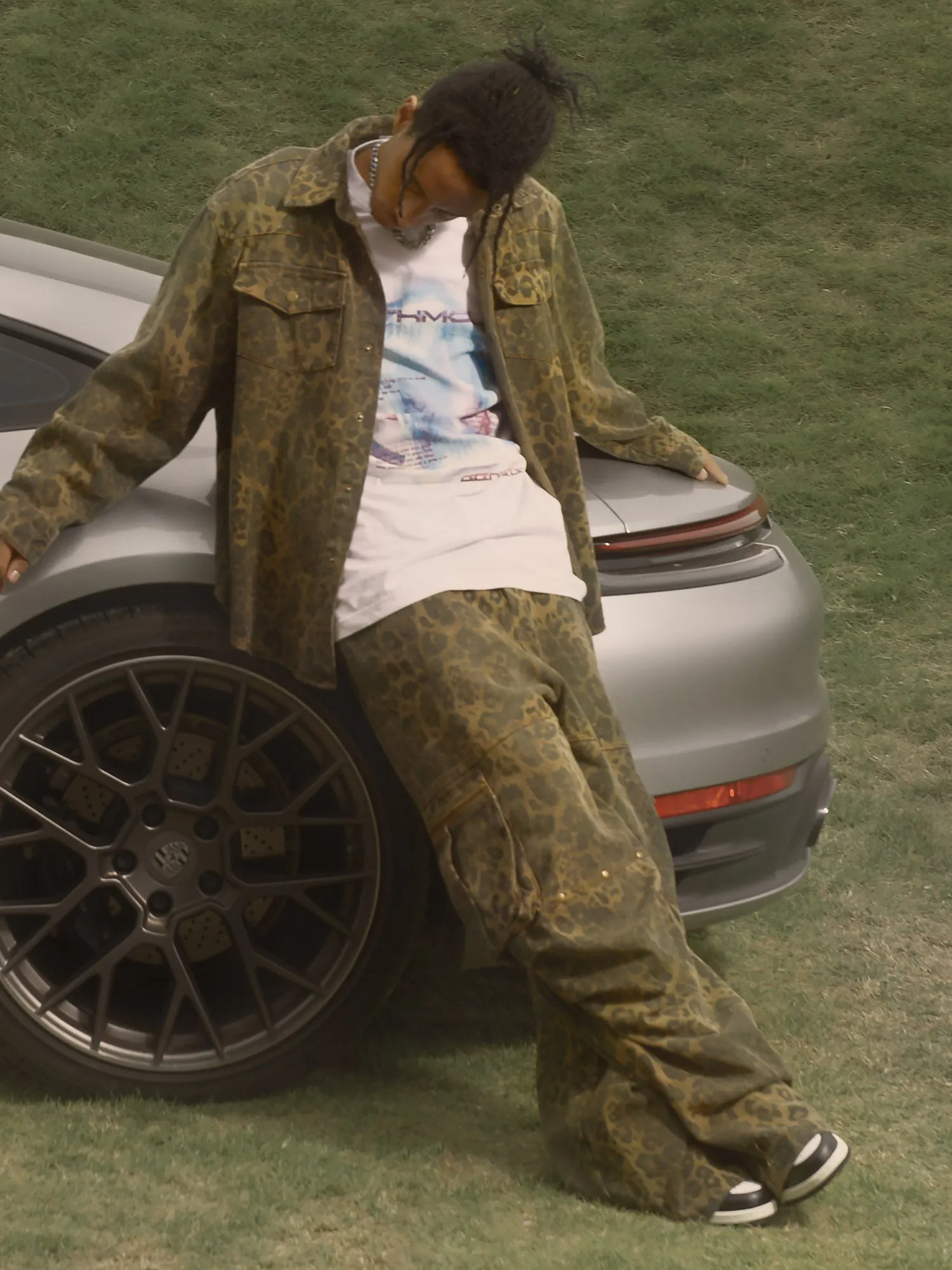 Thesupermade Leopard Print Distressed Washed Patchwork Suit - 1971 sold by Thesupermade product image thumbnail 2