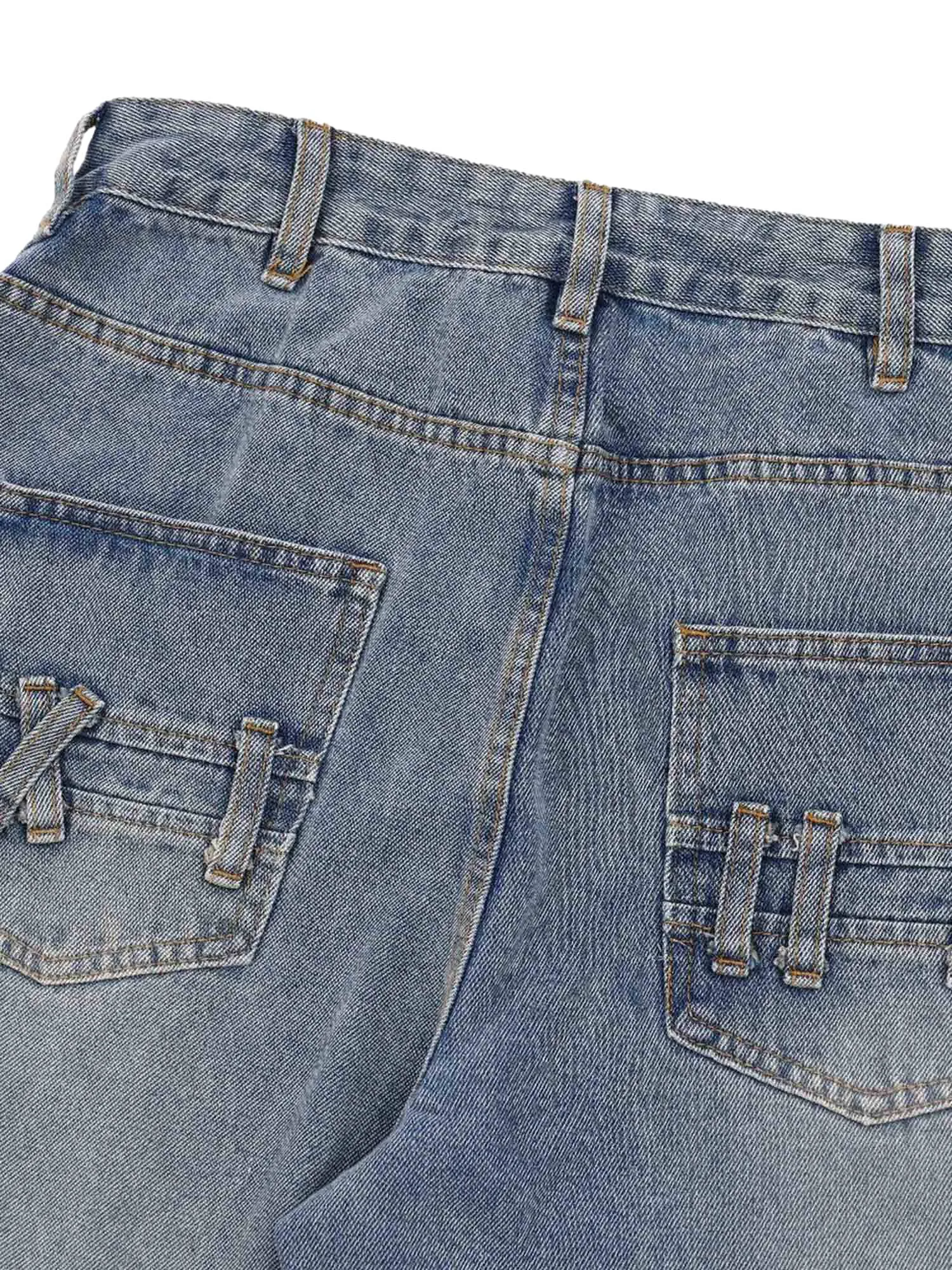 Vintage Street Washed Jeans sold by Thesupermade product image thumbnail 4