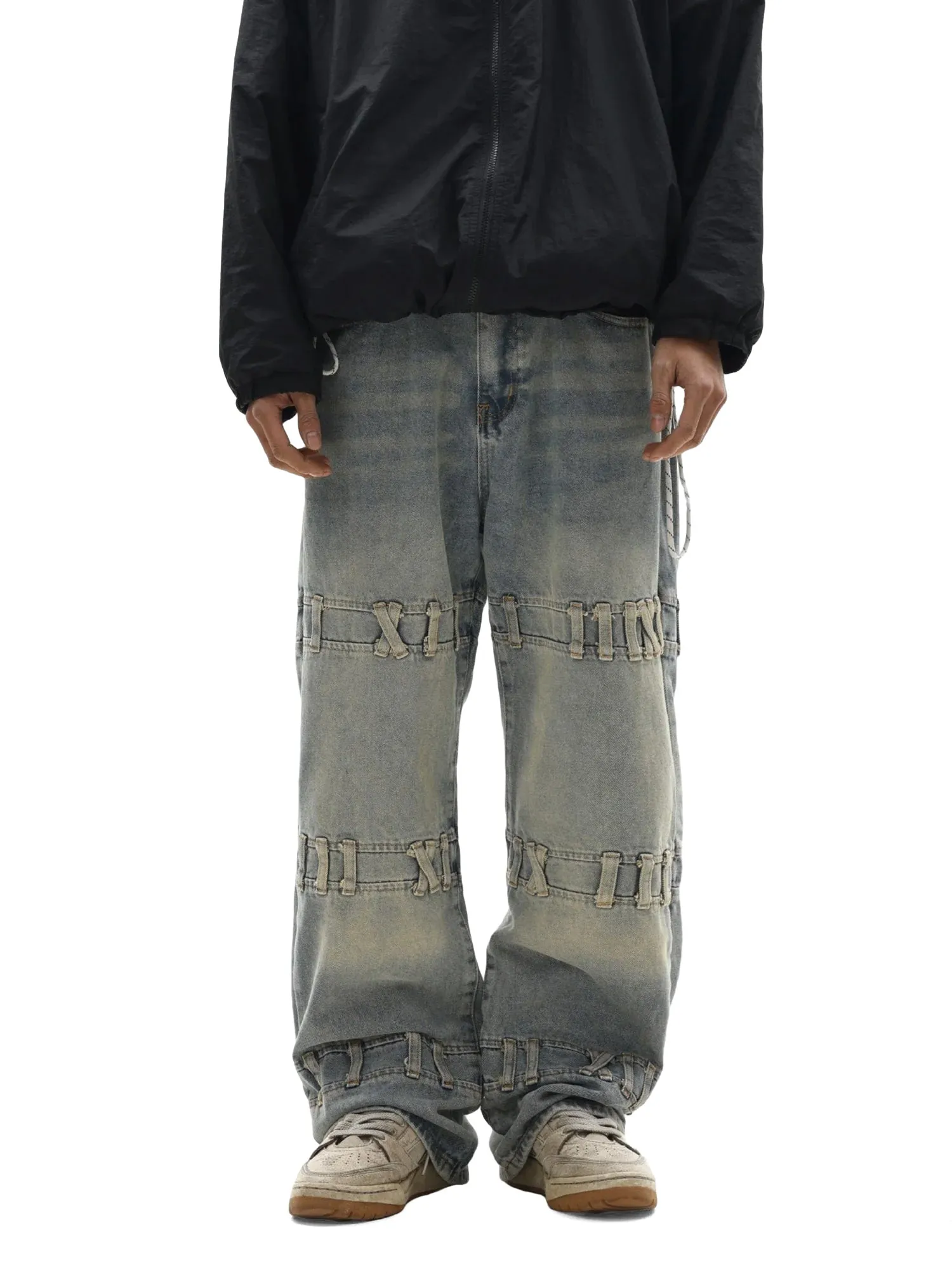 Vintage Street Washed Jeans sold by Thesupermade product image thumbnail 5