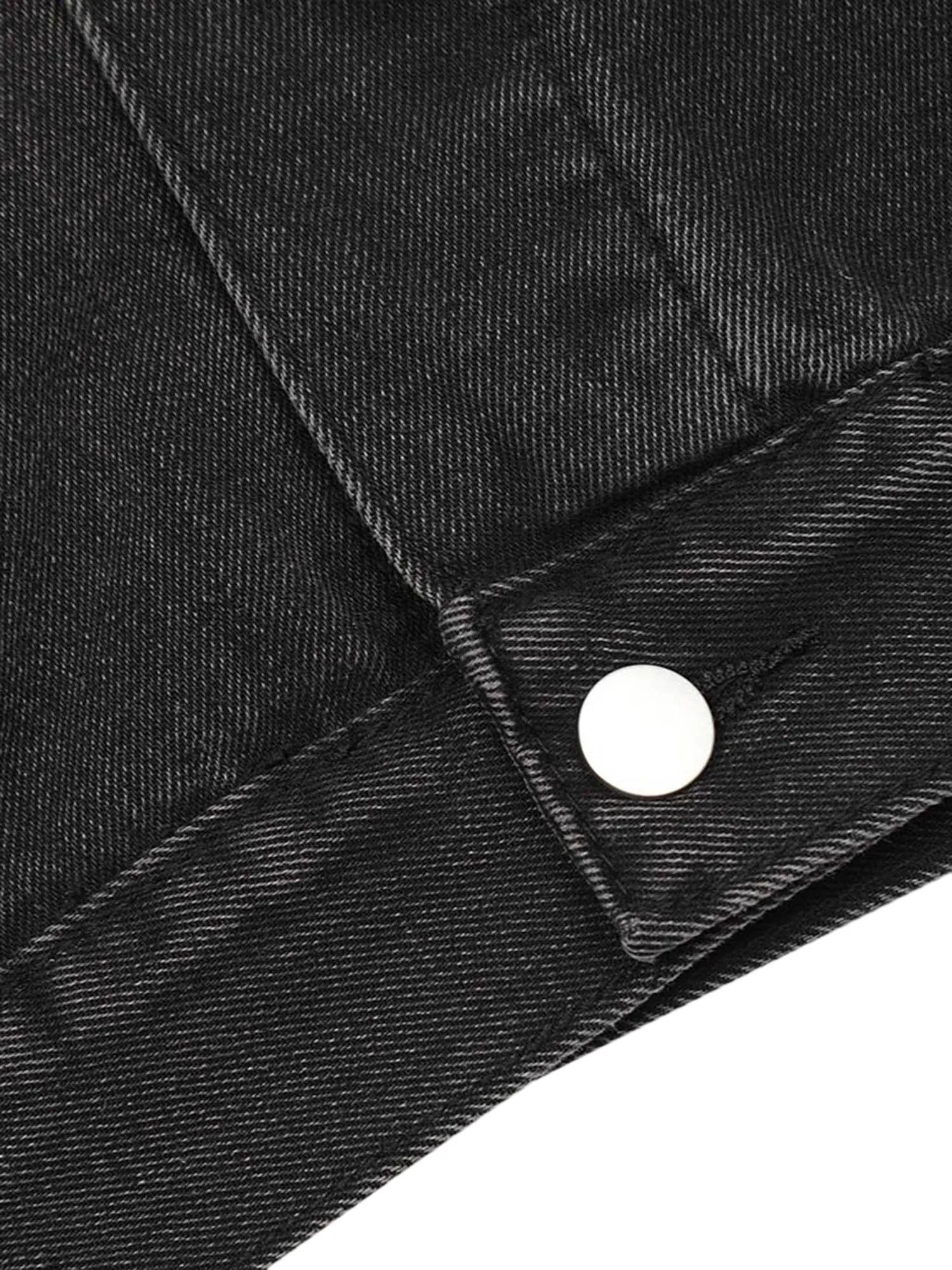 Thesupermade Dark Spider Letter Embroidered Denim Vest Jacket sold by Thesupermade product image thumbnail 4