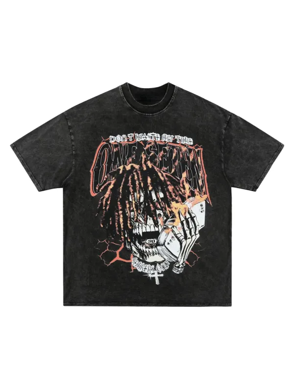 Retro VTG Dark Skeleton Hand T-shirt sold by Thesupermade