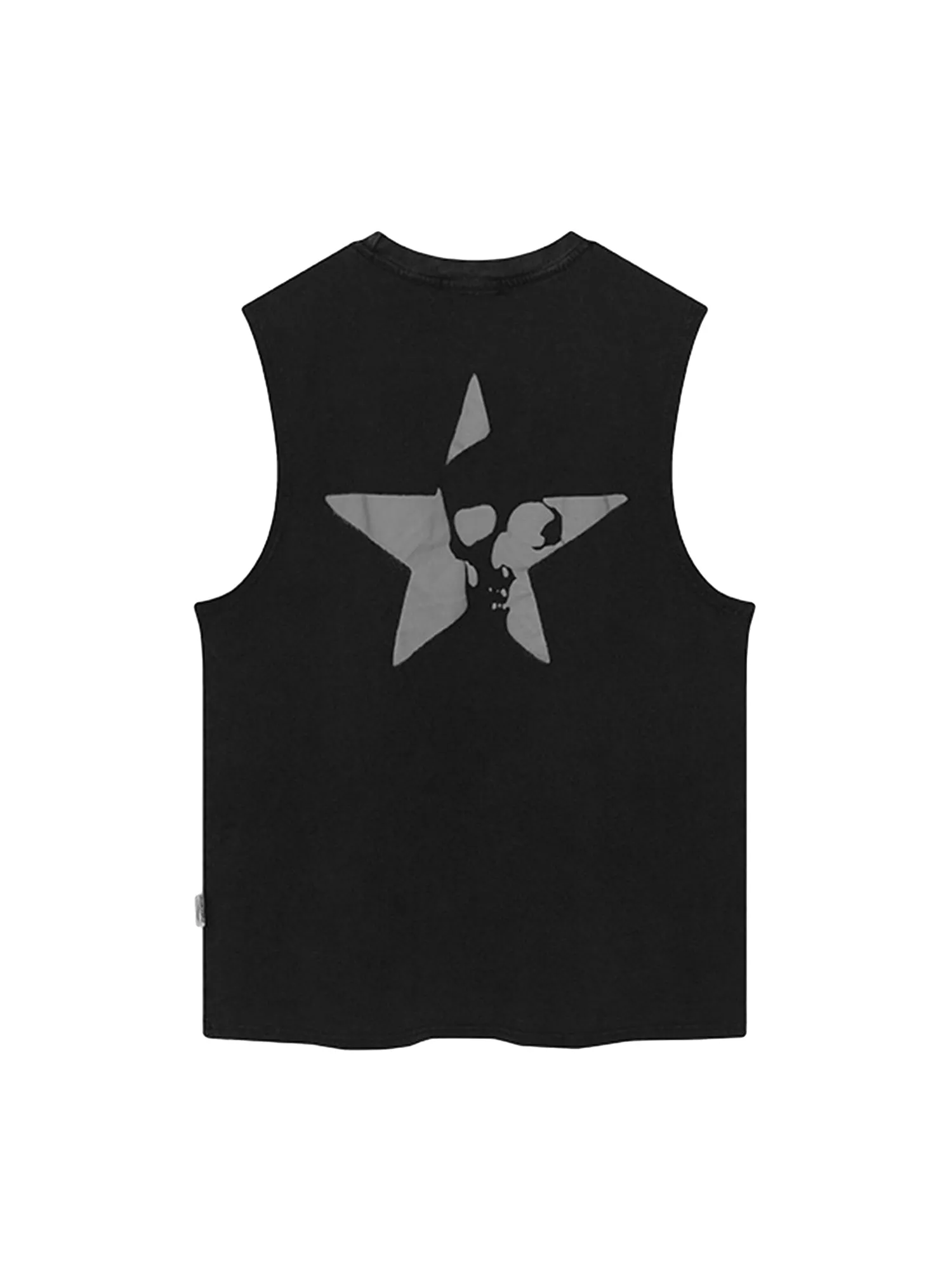 Thesupermade Retro Hip-hop Foam Printed Star Vest sold by Thesupermade product image thumbnail 4